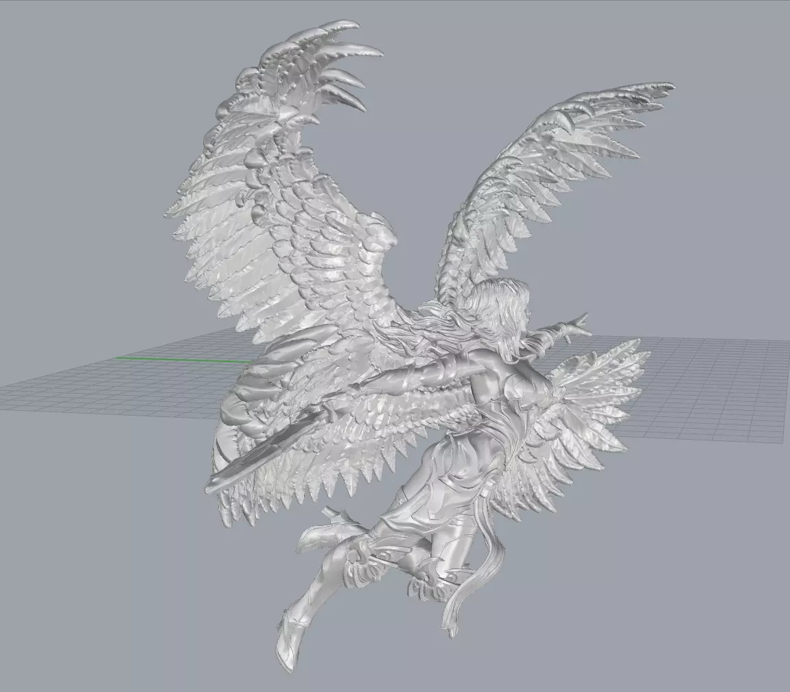 Fantasy Warrior  3d model file for 3d printer 3D print model_9