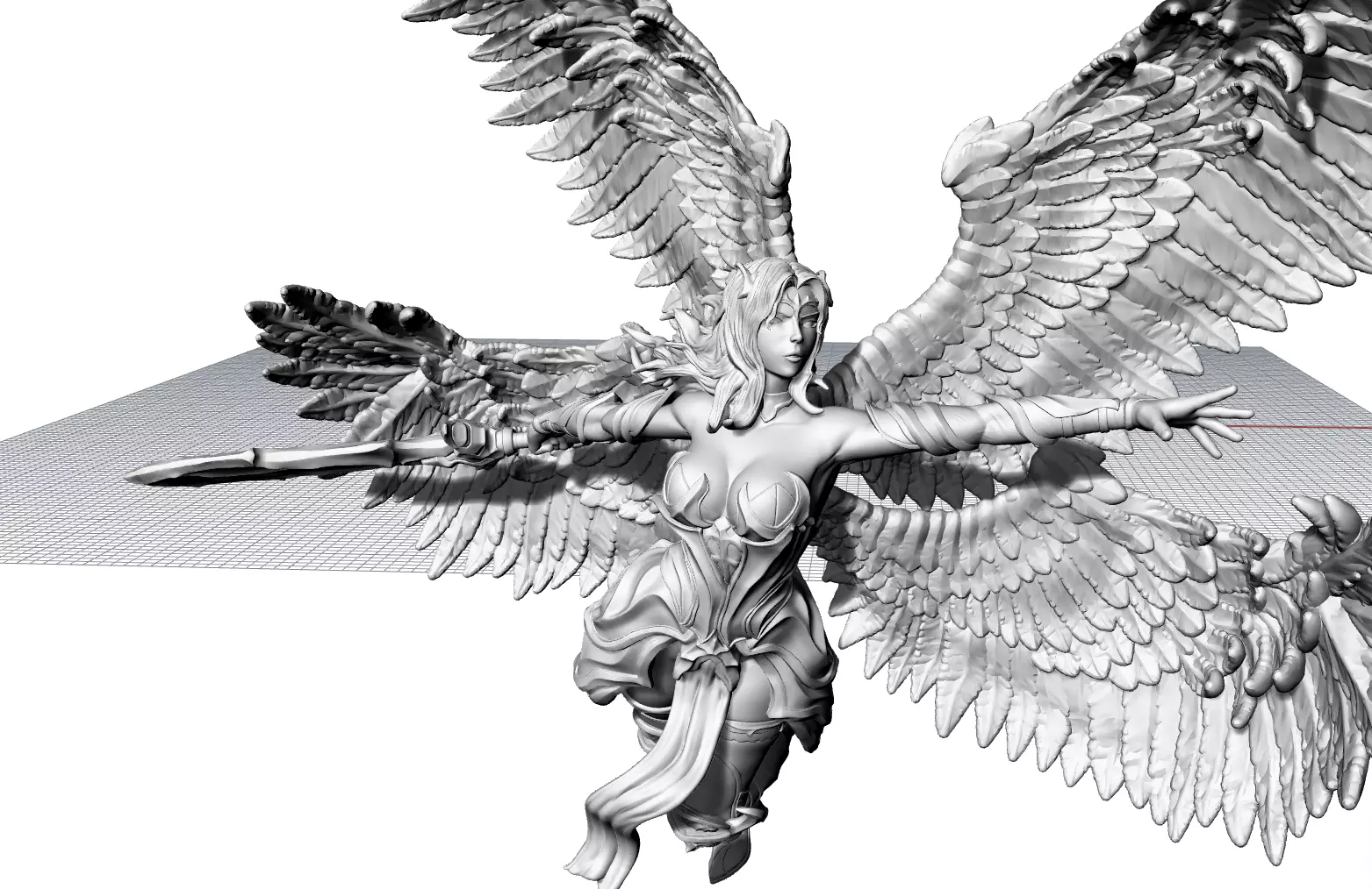 Fantasy Warrior  3d model file for 3d printer 3D print model_13