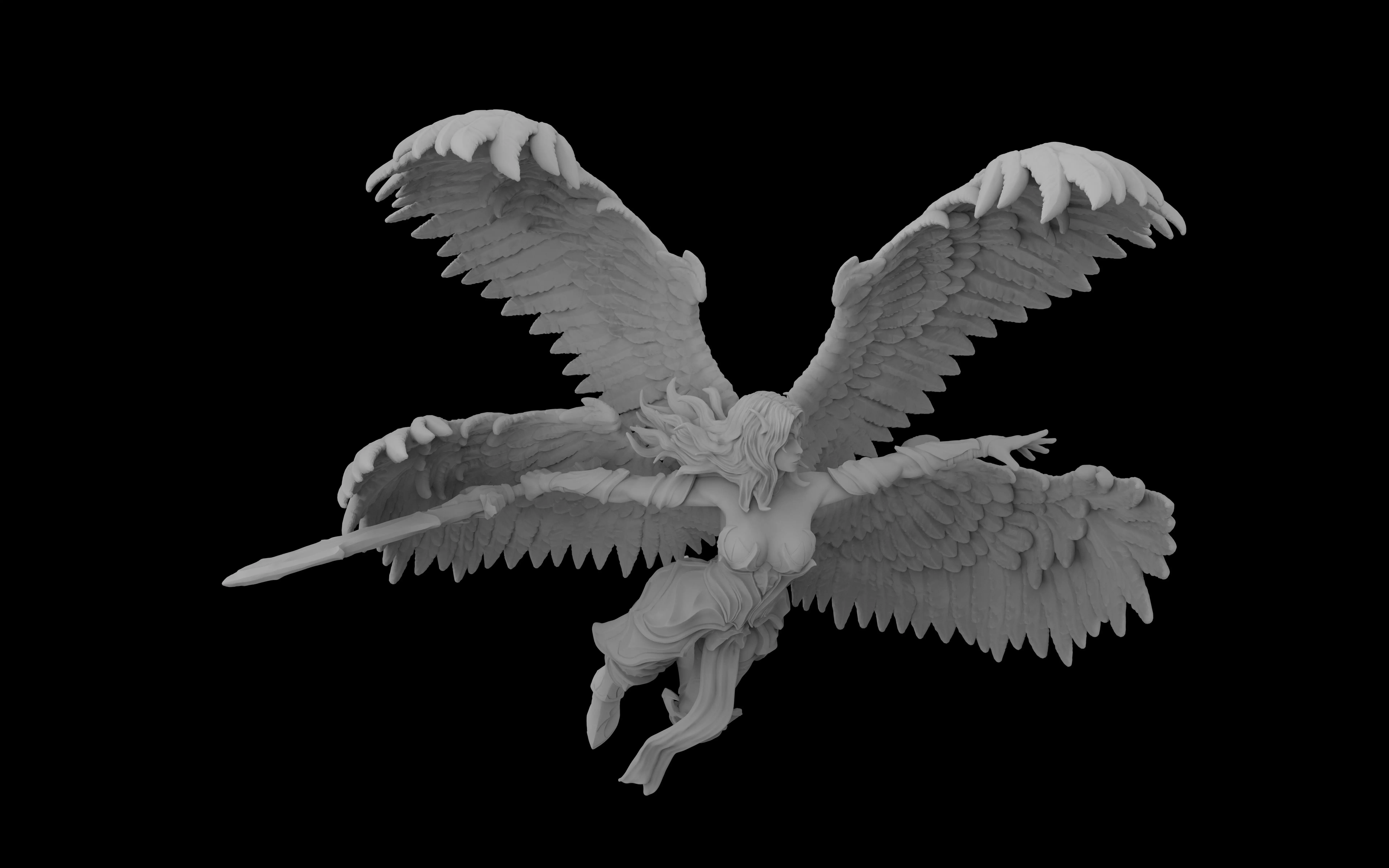 Fantasy Warrior  3d model file for 3d printer 3D print model_5