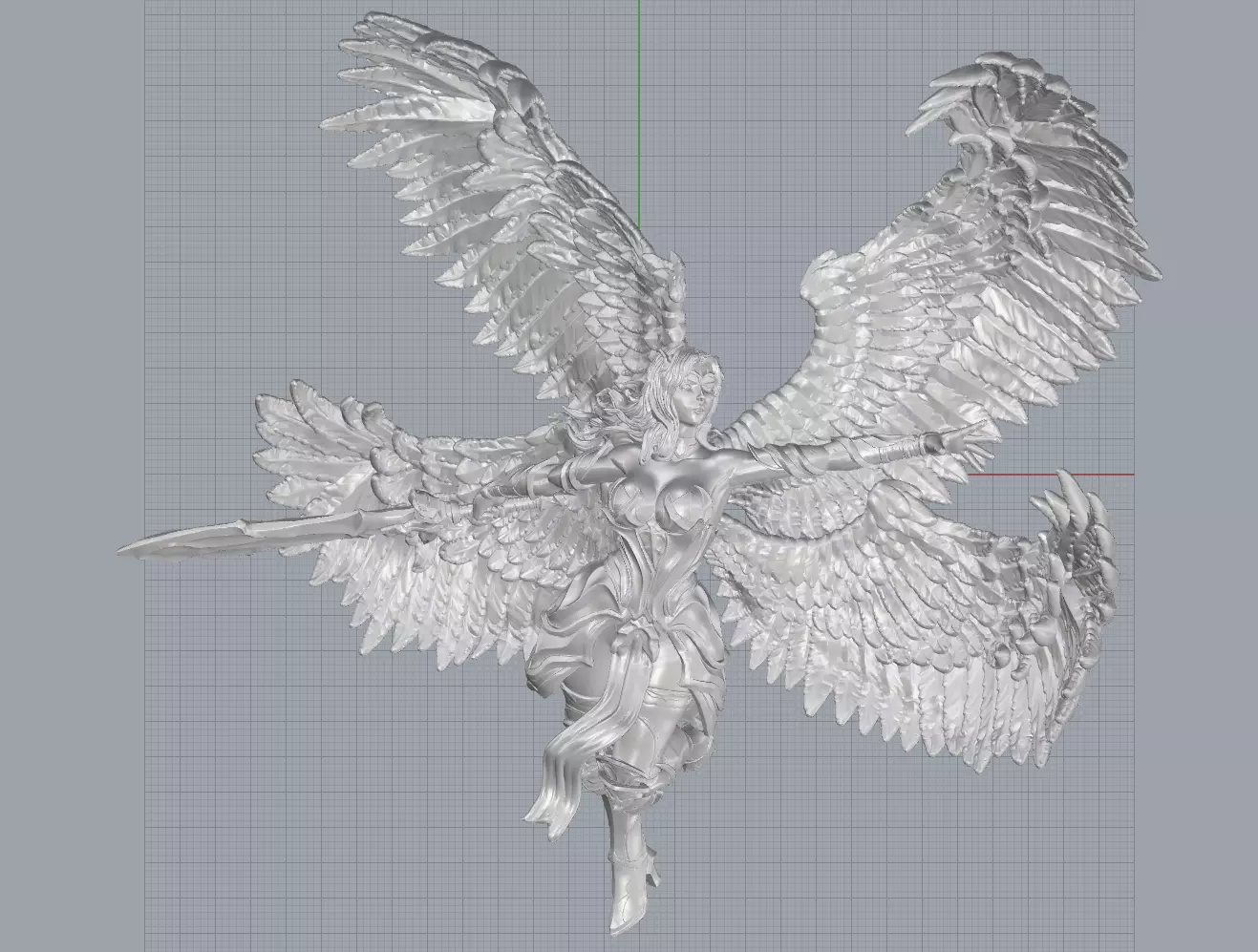 Fantasy Warrior  3d model file for 3d printer 3D print model_6