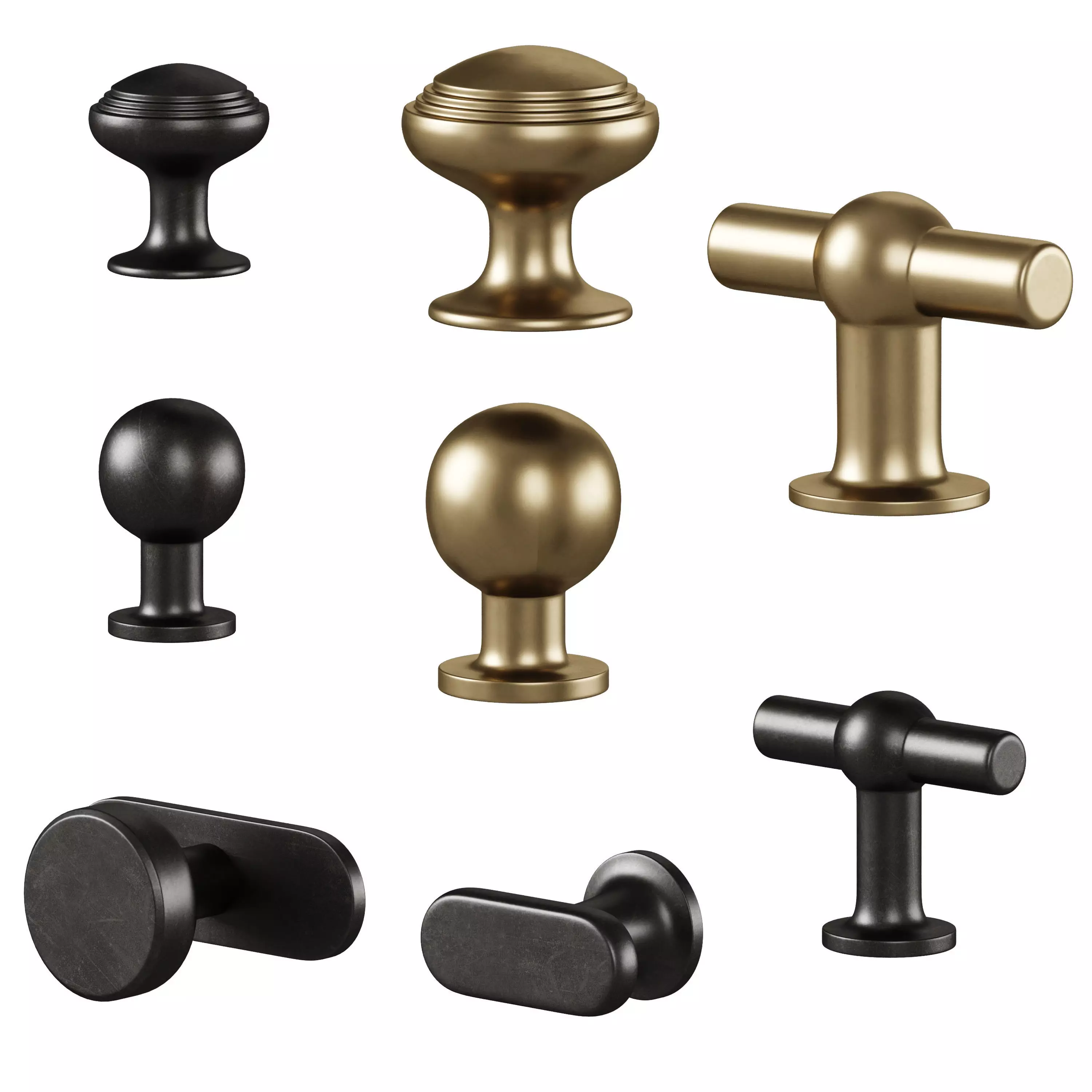 Furniture handles by Corston 3D model_1