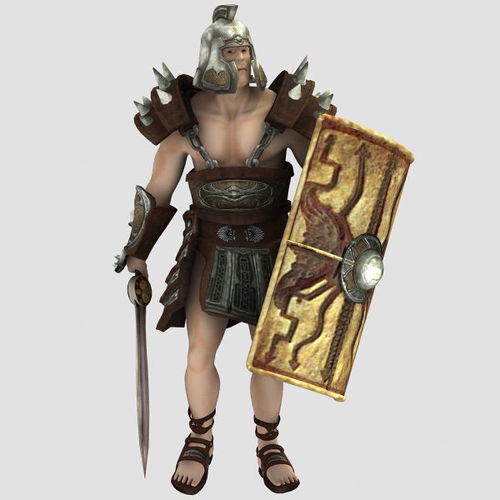 Spartacus for Unity Low-poly 3D model