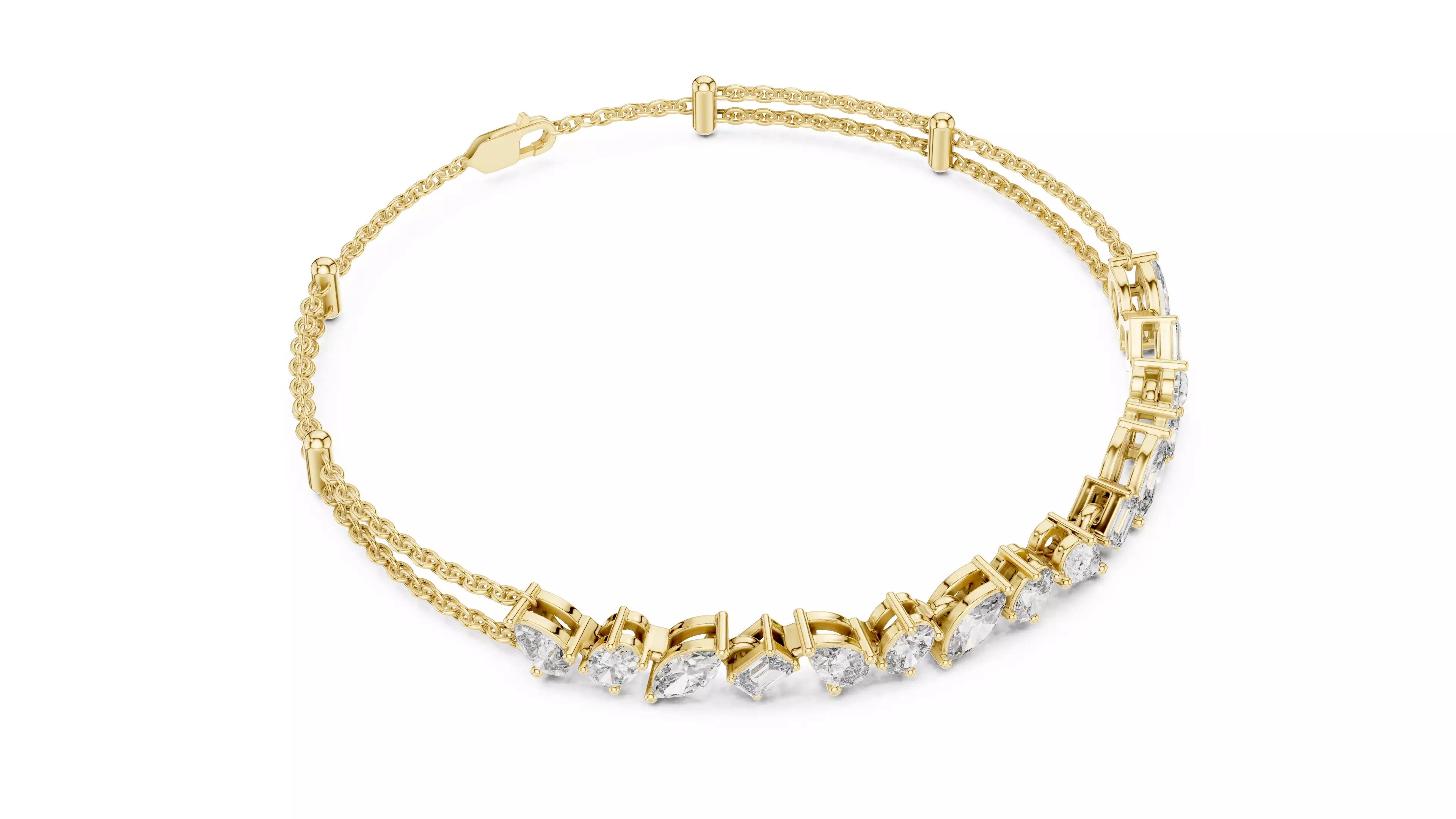 Tennis Bracelet 3dm stl renders Animation video details  3D print model_9