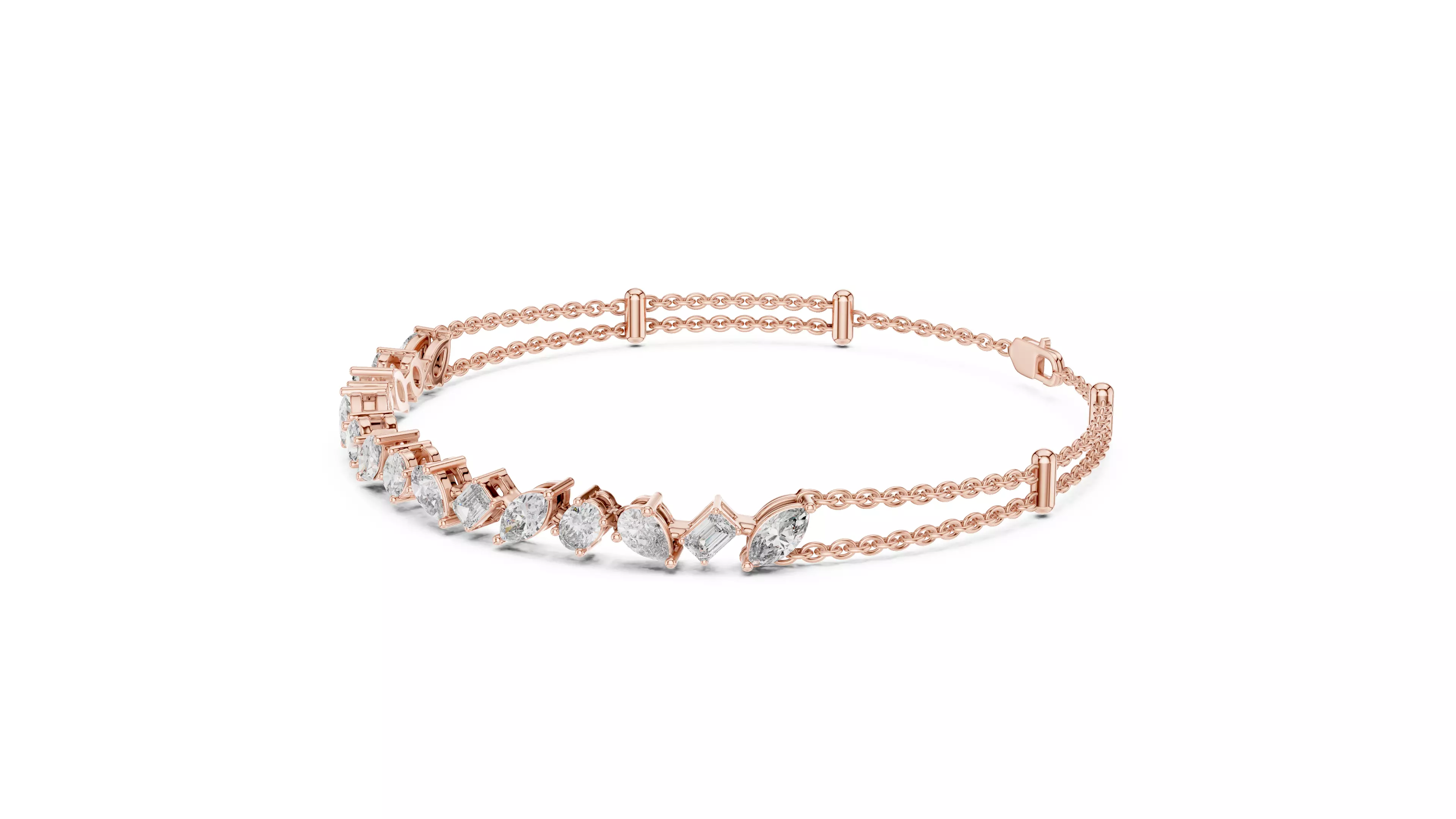 Tennis Bracelet 3dm stl renders Animation video details  3D print model_1