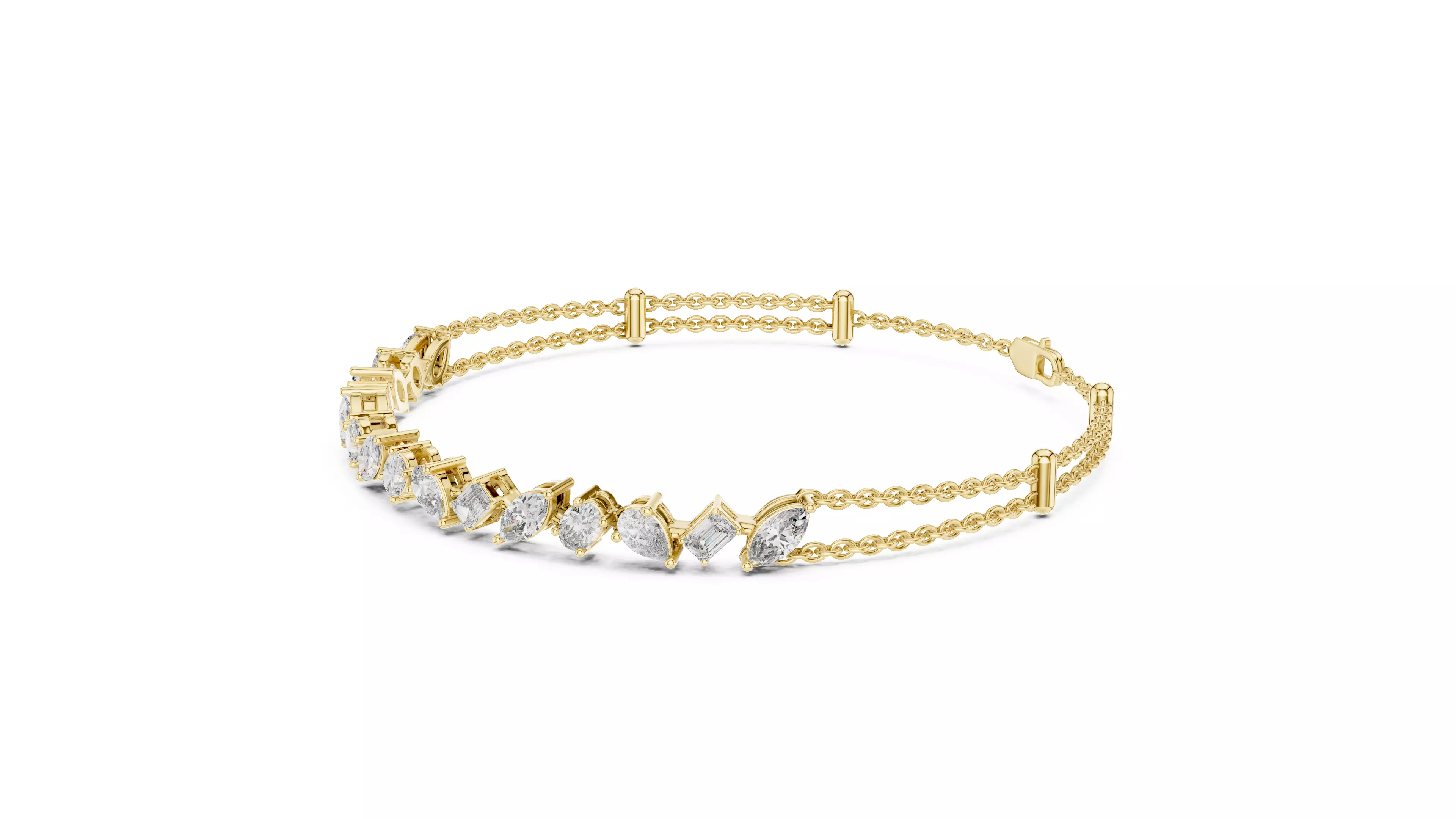 Tennis Bracelet 3dm stl renders Animation video details  3D print model_8