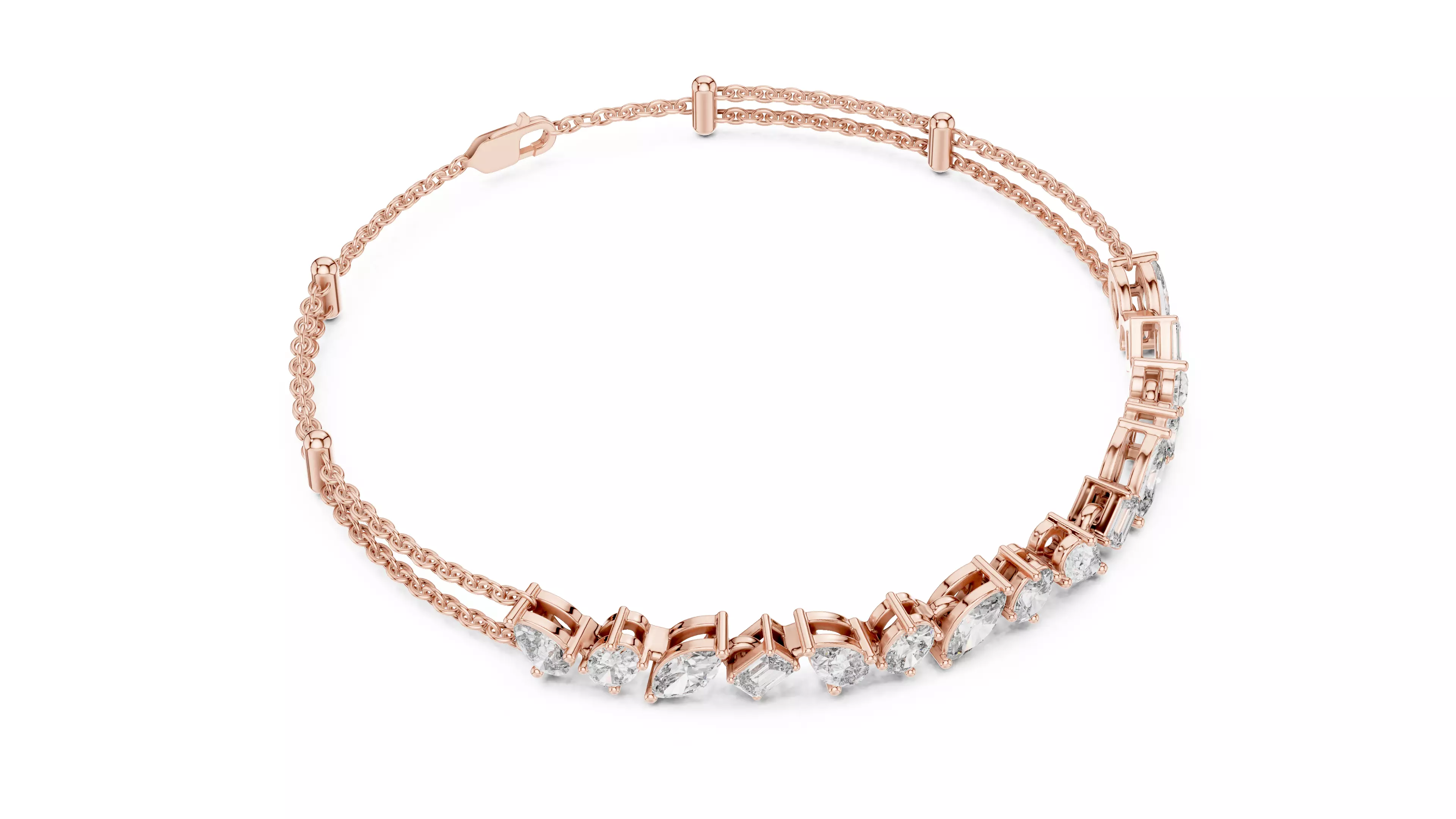 Tennis Bracelet 3dm stl renders Animation video details  3D print model_2