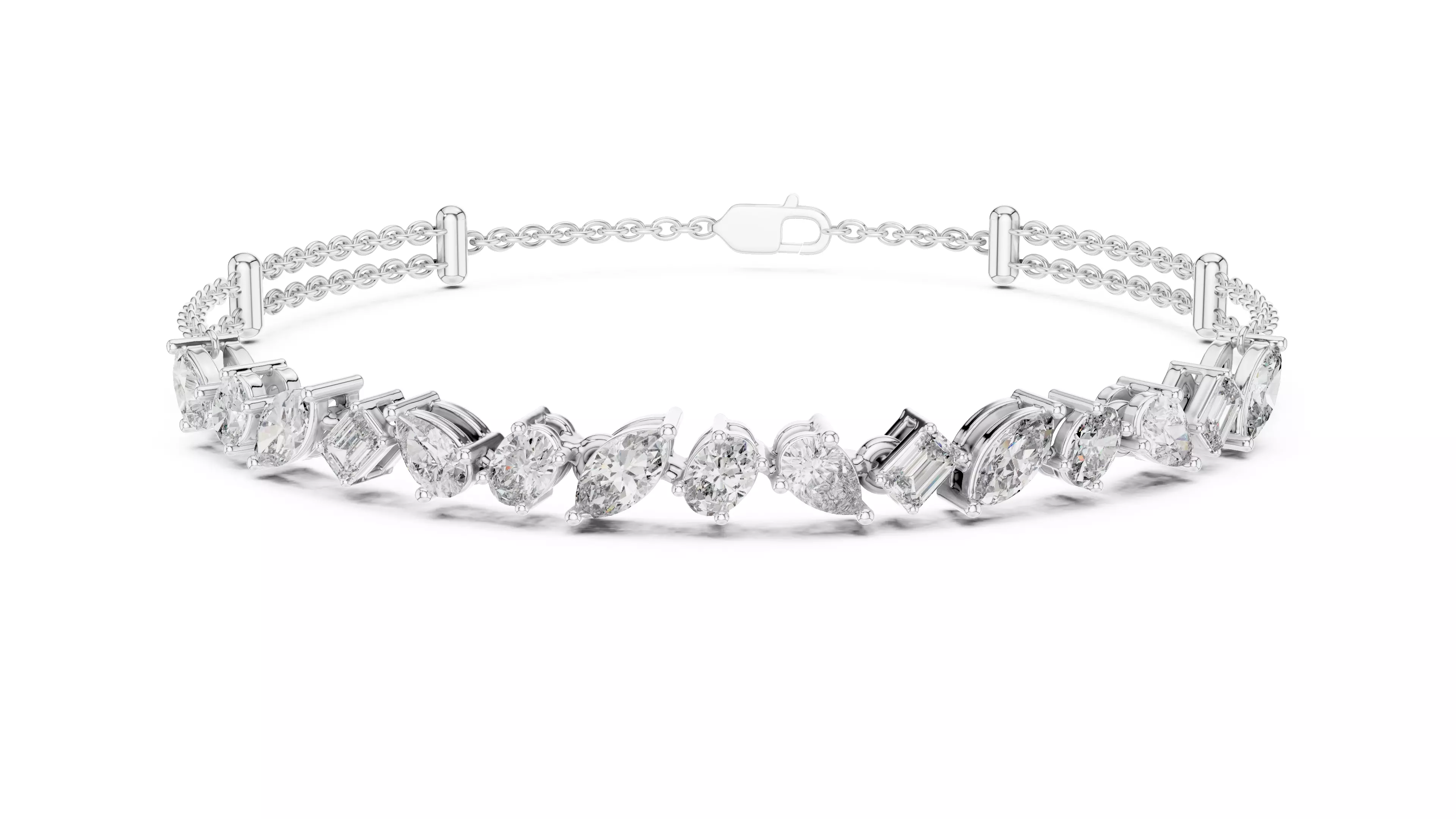 Tennis Bracelet 3dm stl renders Animation video details  3D print model_7