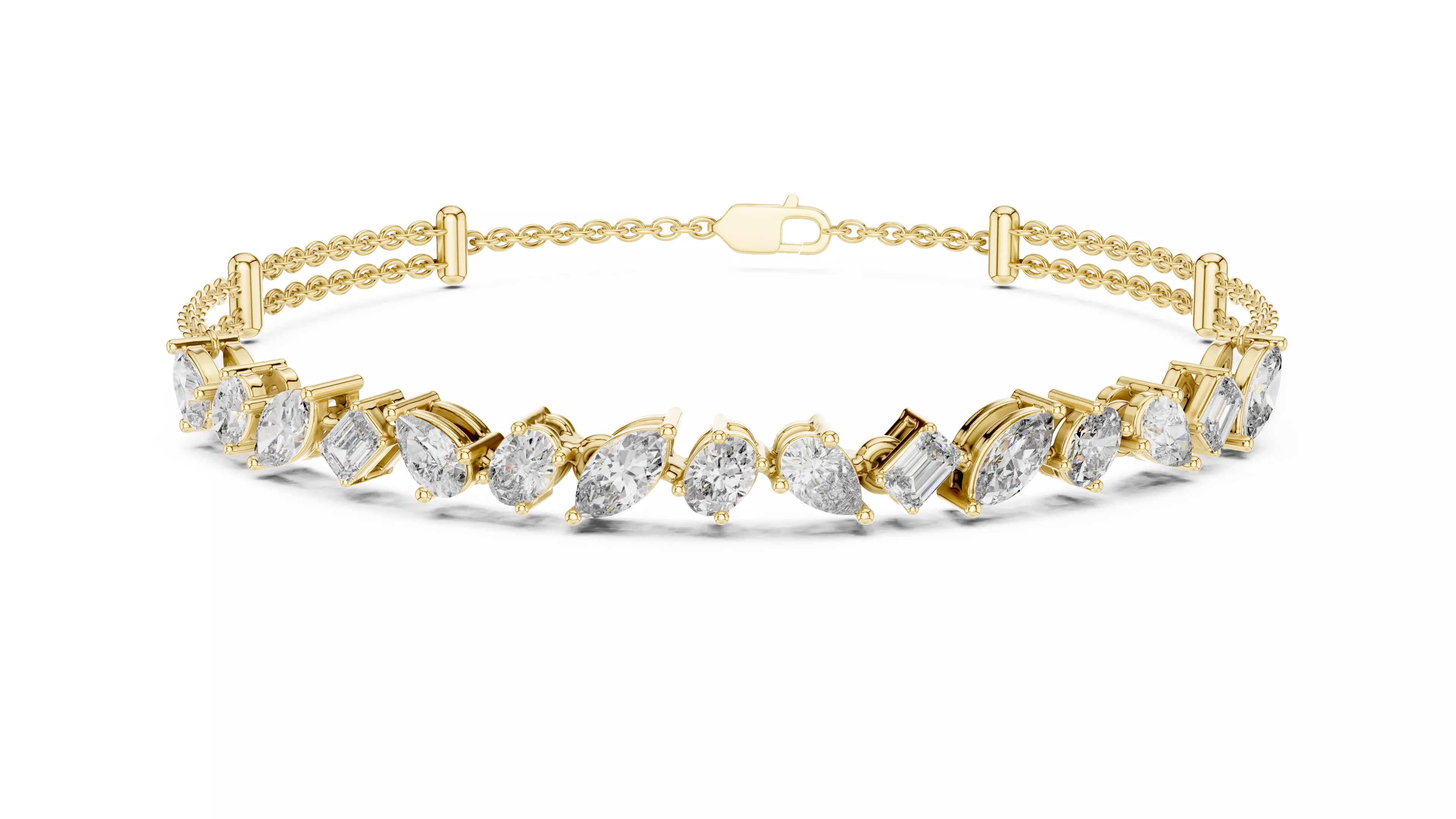 Tennis Bracelet 3dm stl renders Animation video details  3D print model_11