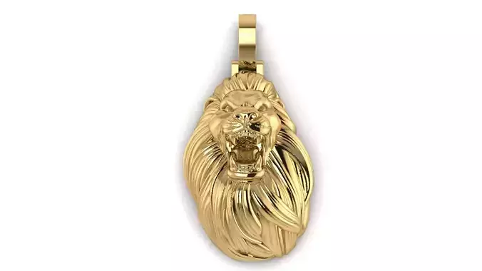 Lion Head Pendant