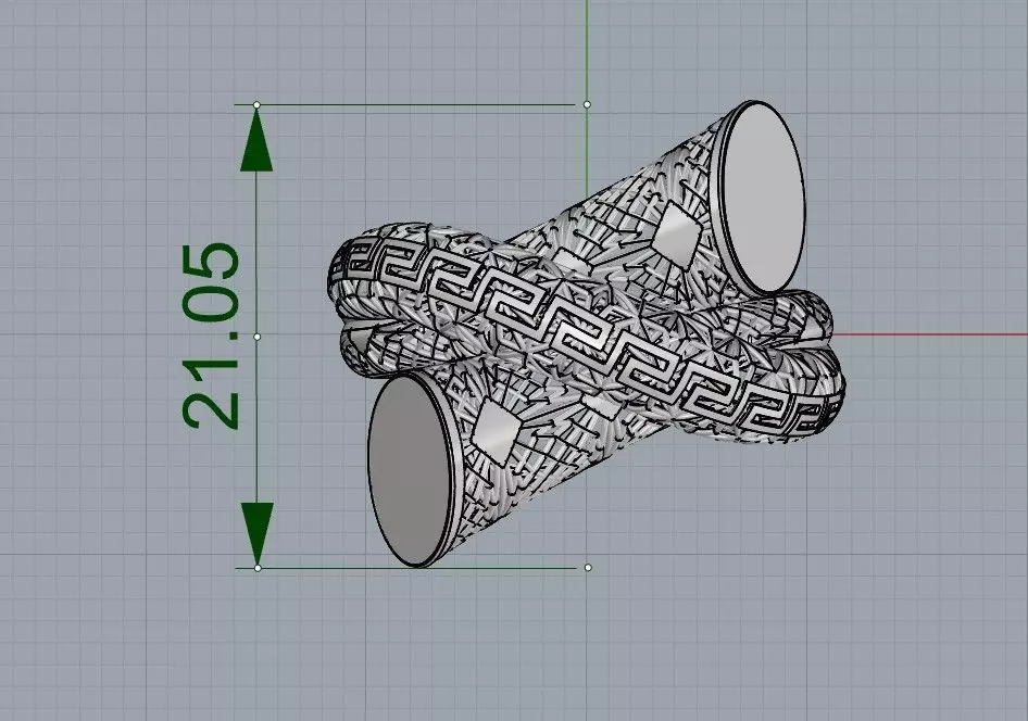 light Turkish ring 3D print model_6