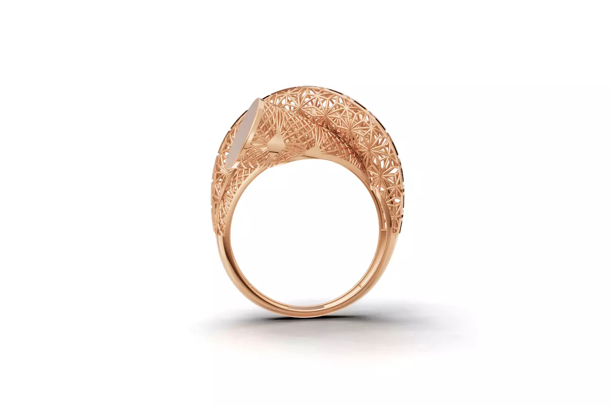 light Turkish ring 3D print model_2