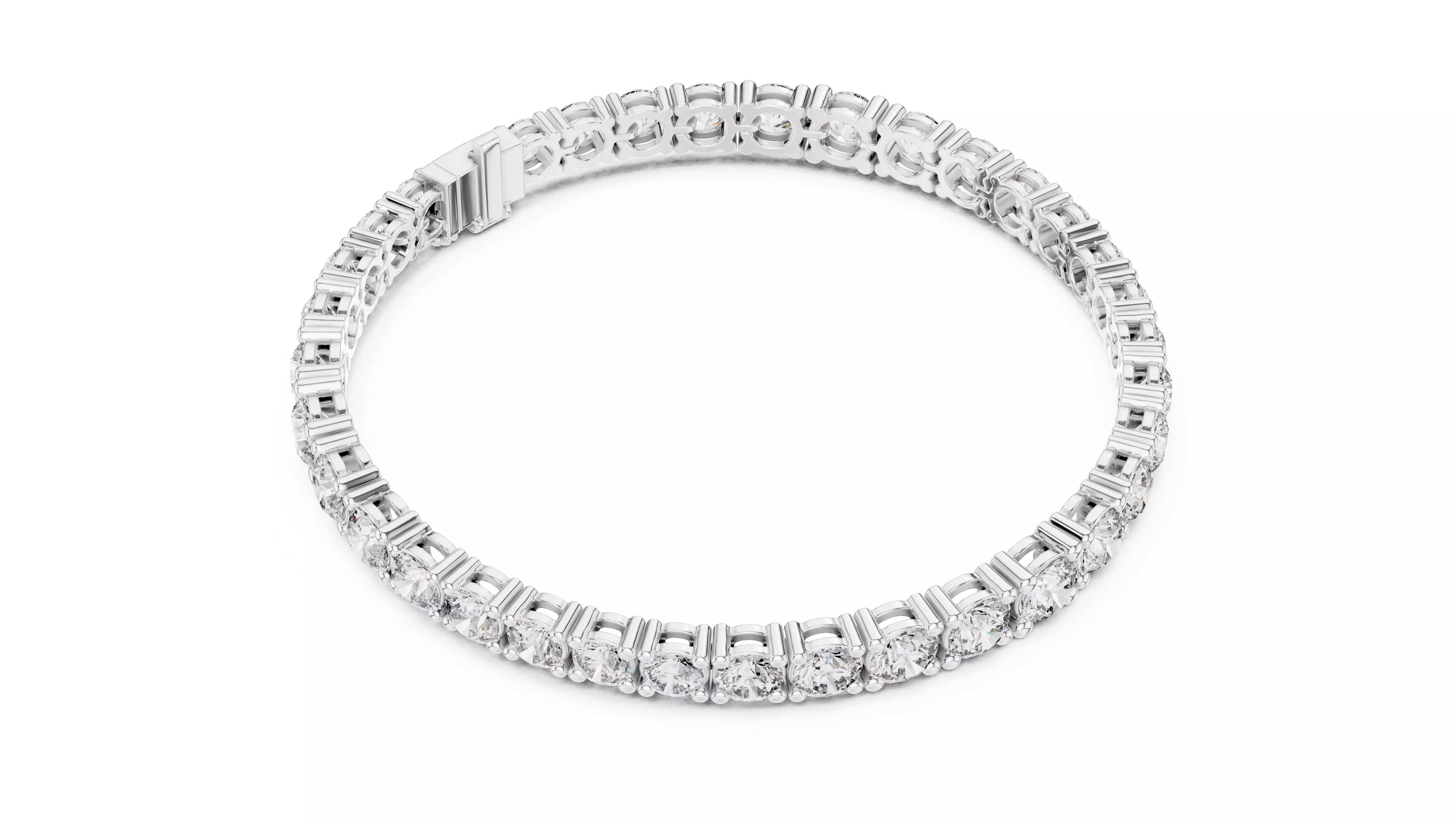 Tennis Bracelet 3dm stl renders Animation video details 3D print model_5