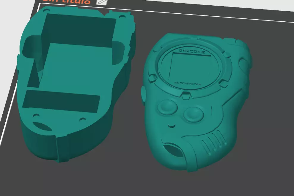 Frontier Digivice  deck holder TCG Digimon Card Game  3D print model_0