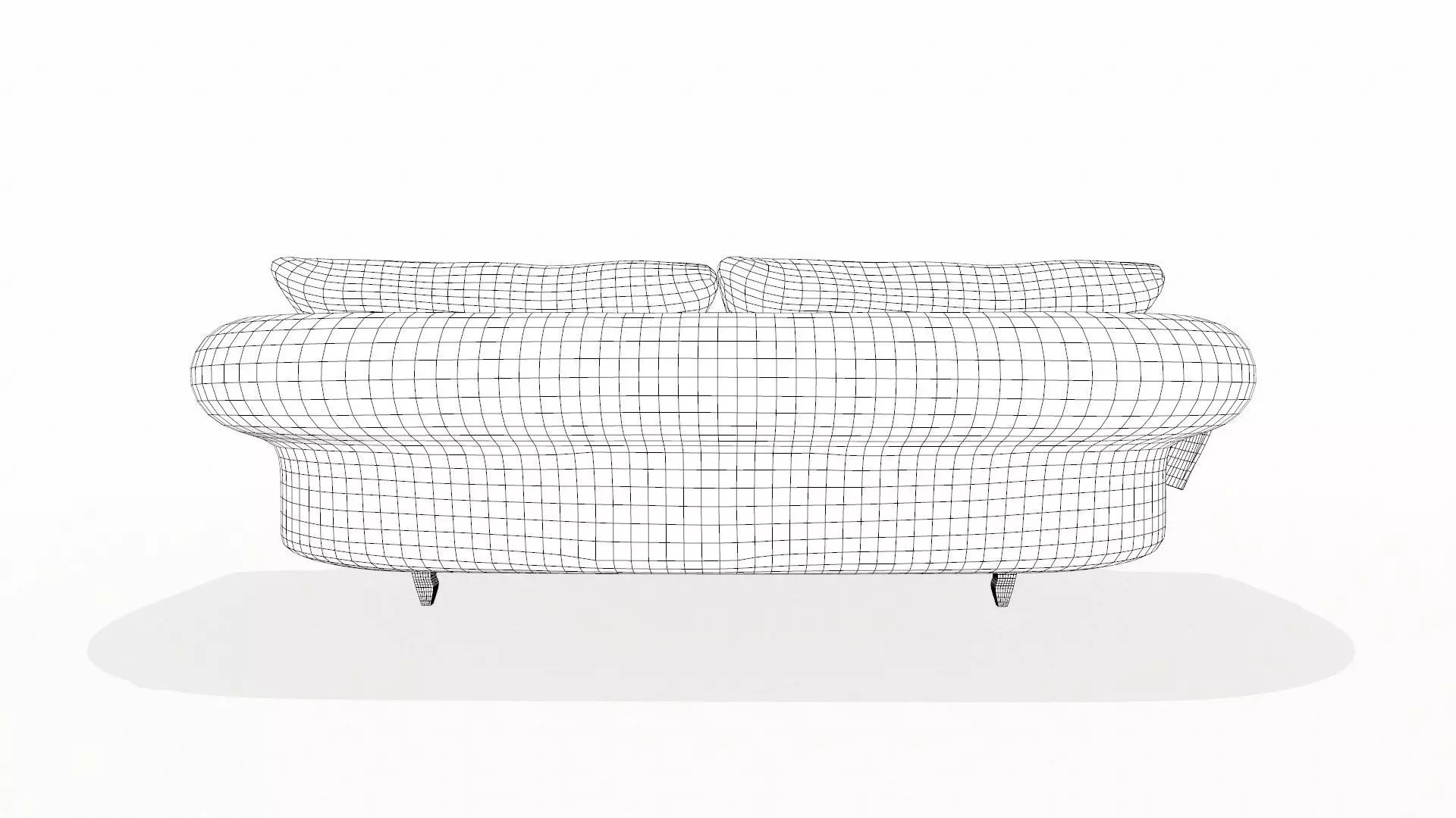 Fabric Sofa PBR Textured 2 Colors Low-poly 3D model_12