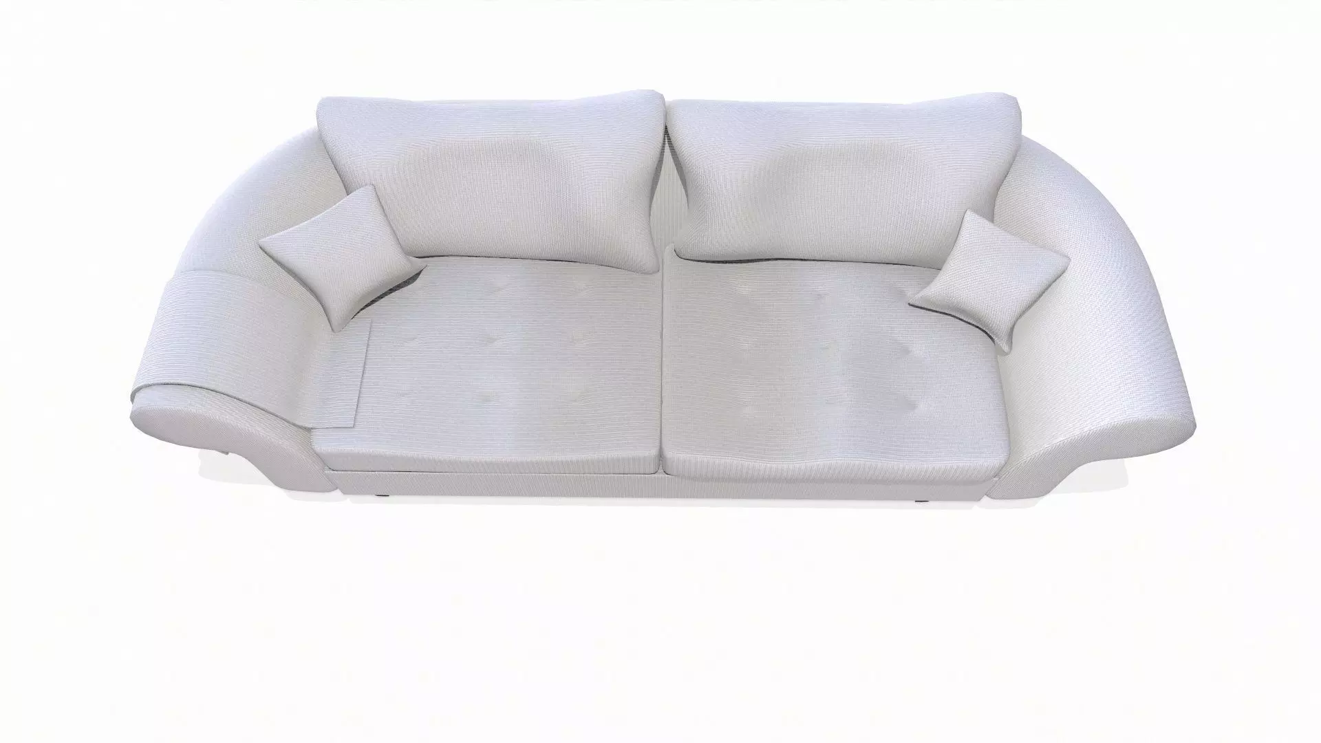 Fabric Sofa PBR Textured 2 Colors Low-poly 3D model_4