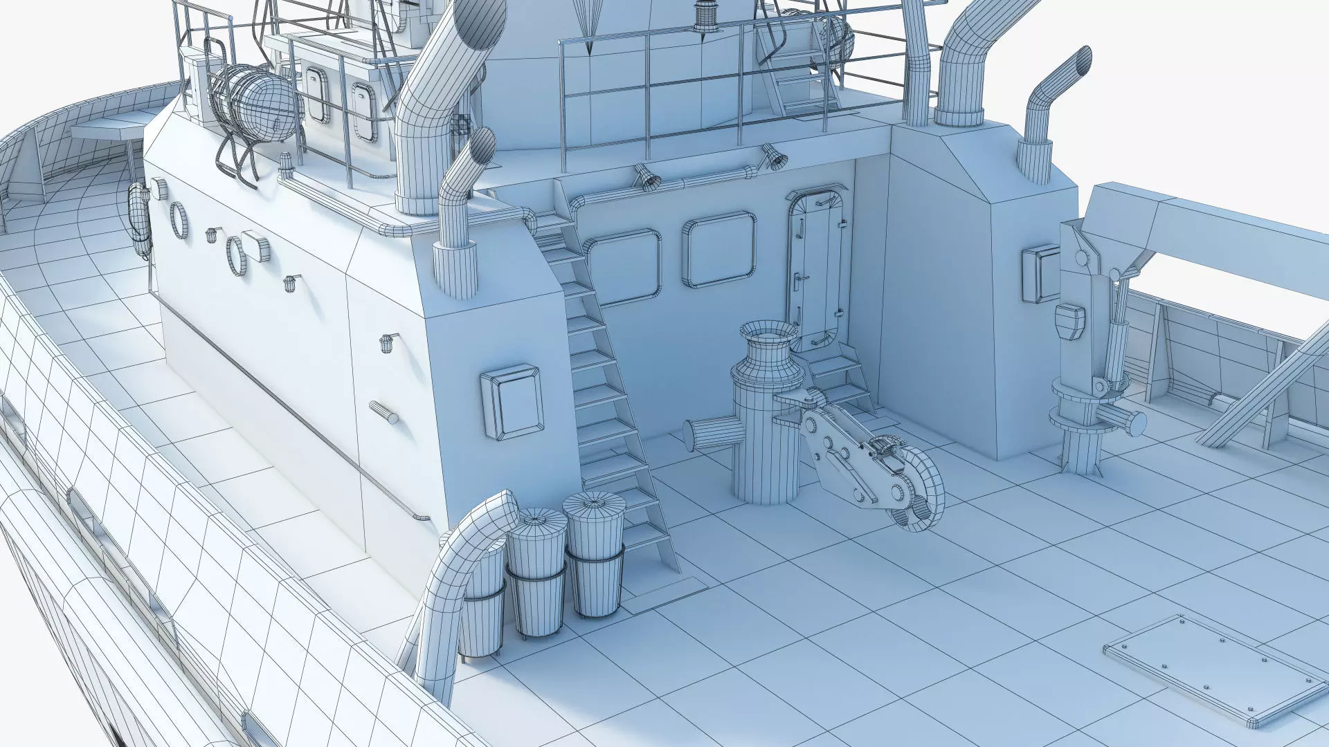 Tugboat - Hi-Quality and Realistic 3D Model 3D model_14