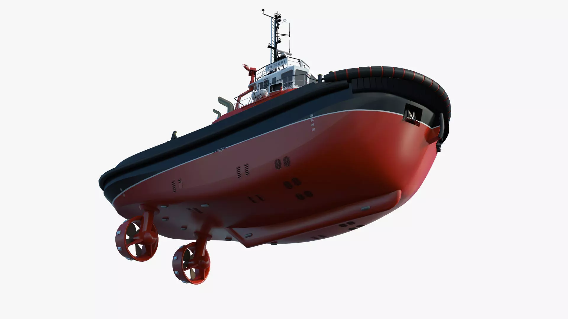 Tugboat - Hi-Quality and Realistic 3D Model 3D model_5