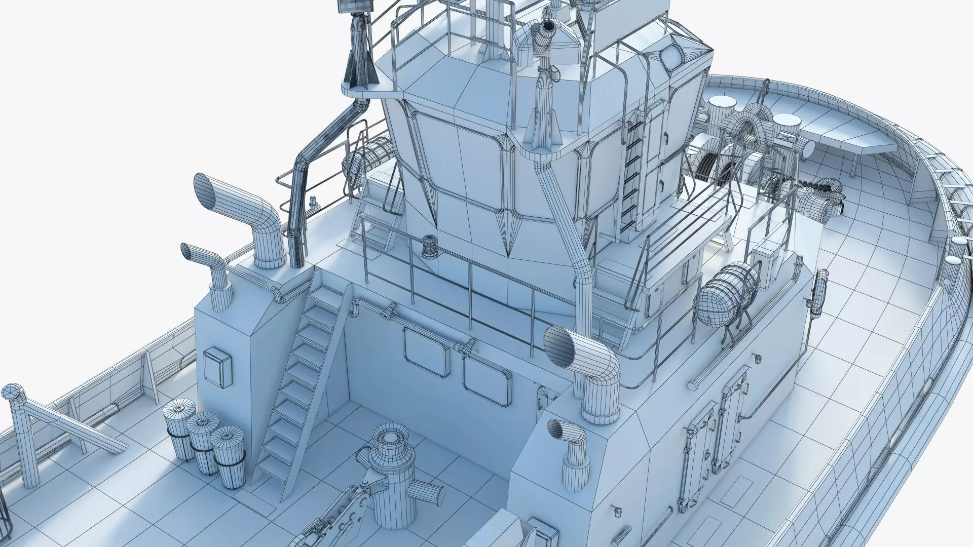 Tugboat - Hi-Quality and Realistic 3D Model 3D model_12