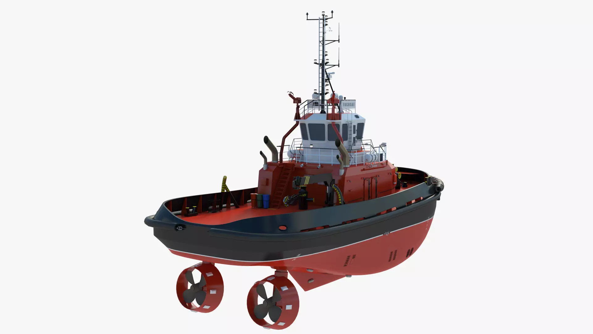 Tugboat - Hi-Quality and Realistic 3D Model 3D model_3