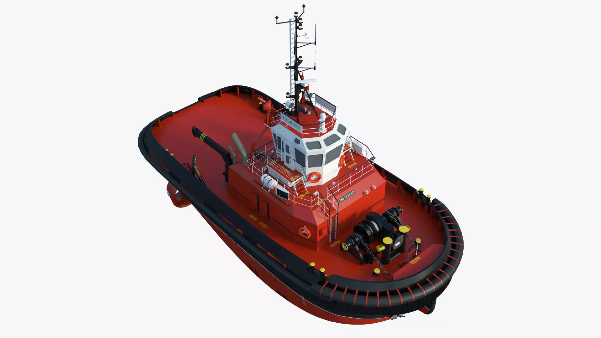 Tugboat - Hi-Quality and Realistic 3D Model 3D model_2