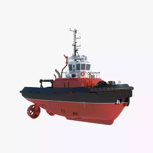 Tugboat - Hi-Quality and Realistic 3D Model 3D model