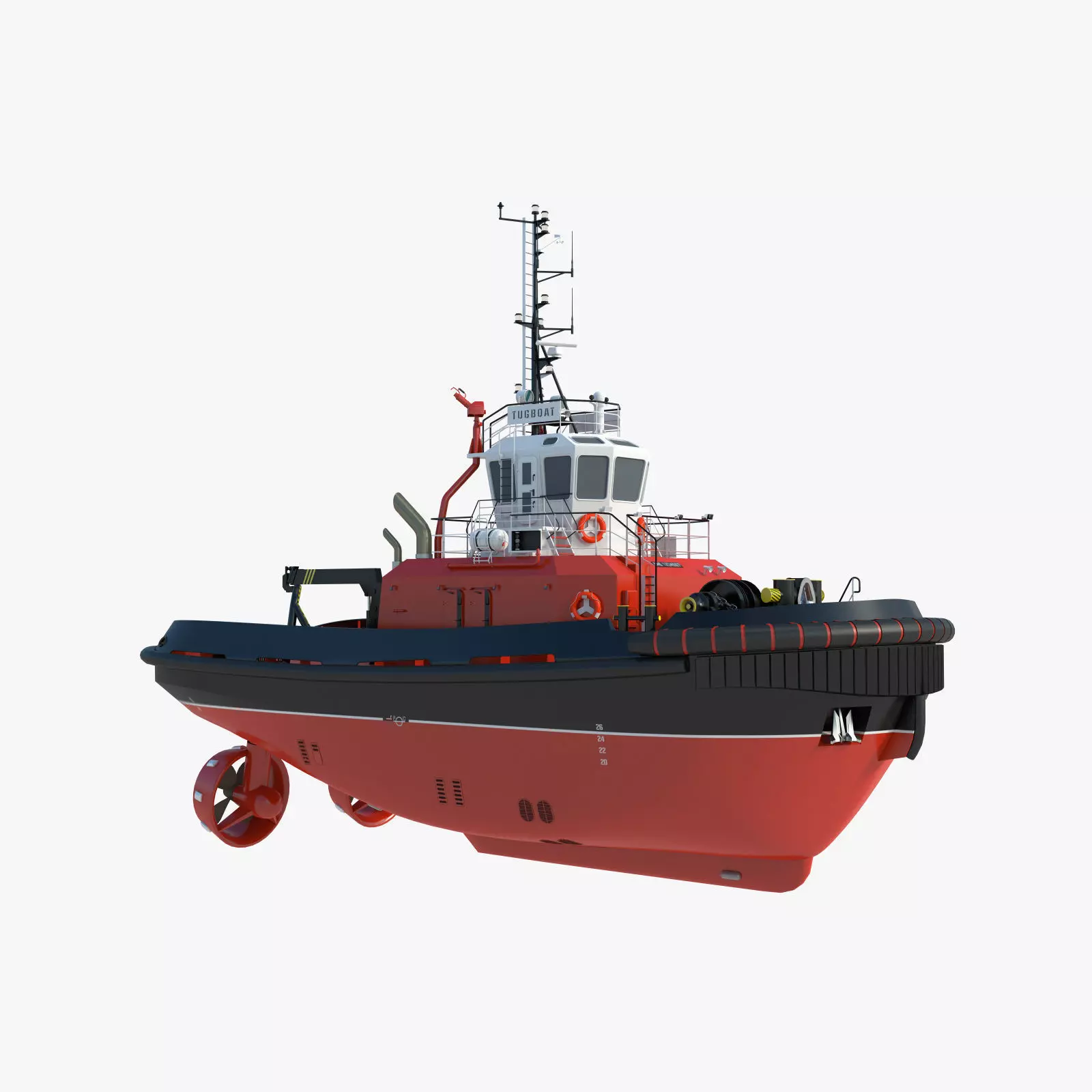 Tugboat - Hi-Quality and Realistic 3D Model 3D model_0