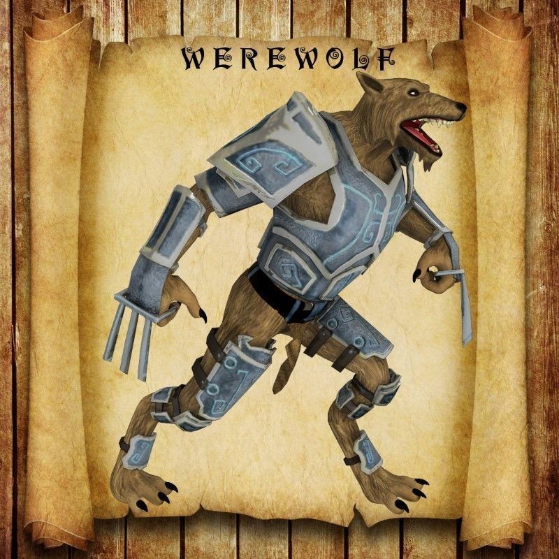 Werewolf for Unity Low-poly 3D model_4