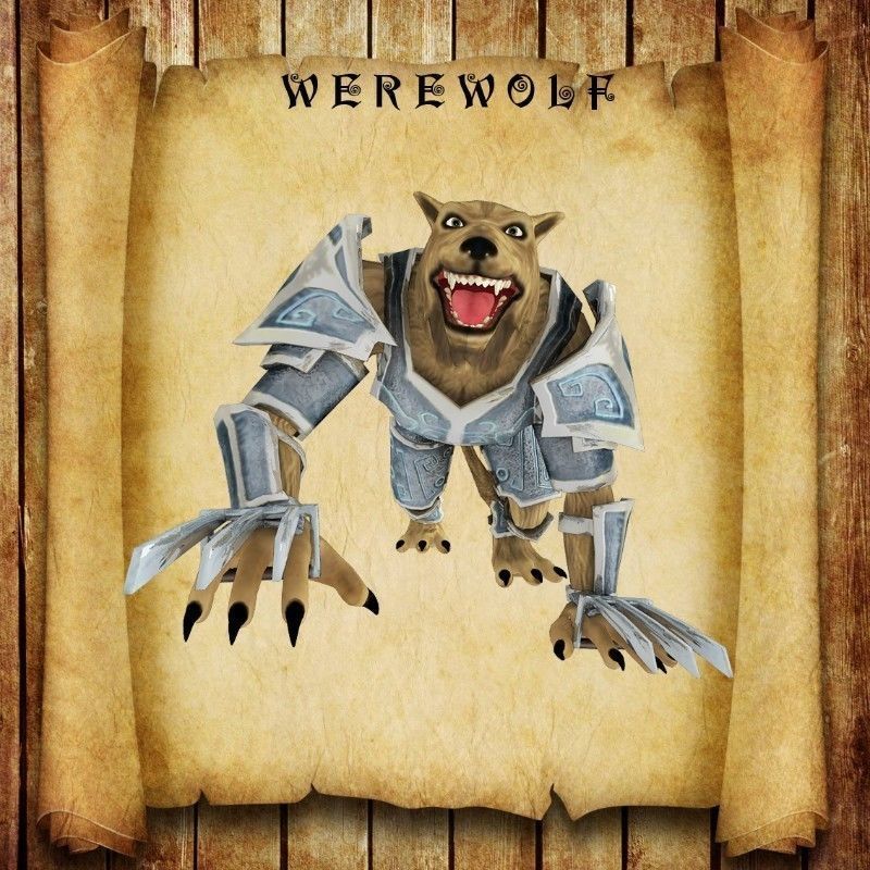 Werewolf for Unity Low-poly 3D model_7