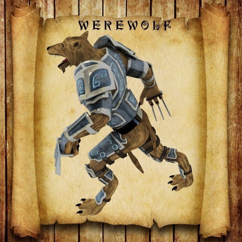 Werewolf for Unity Low-poly 3D model_6