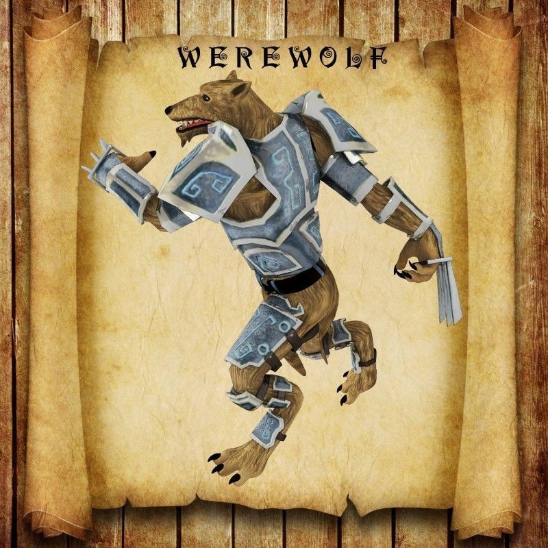 Werewolf for Unity Low-poly 3D model_3