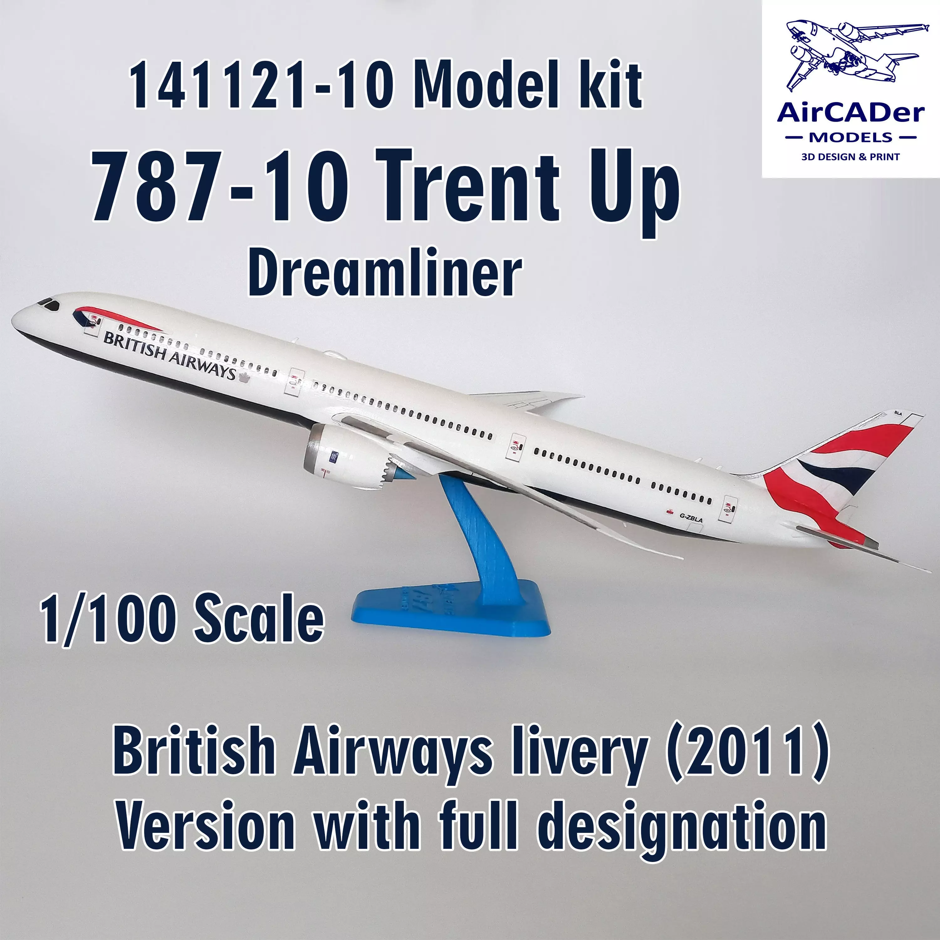 141121-10 Model kit Boeing 787-10 Trent Up 3D print model