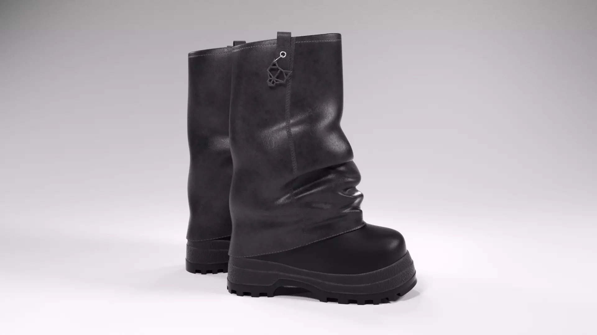 Leather shoes pack Low-poly 3D model_7