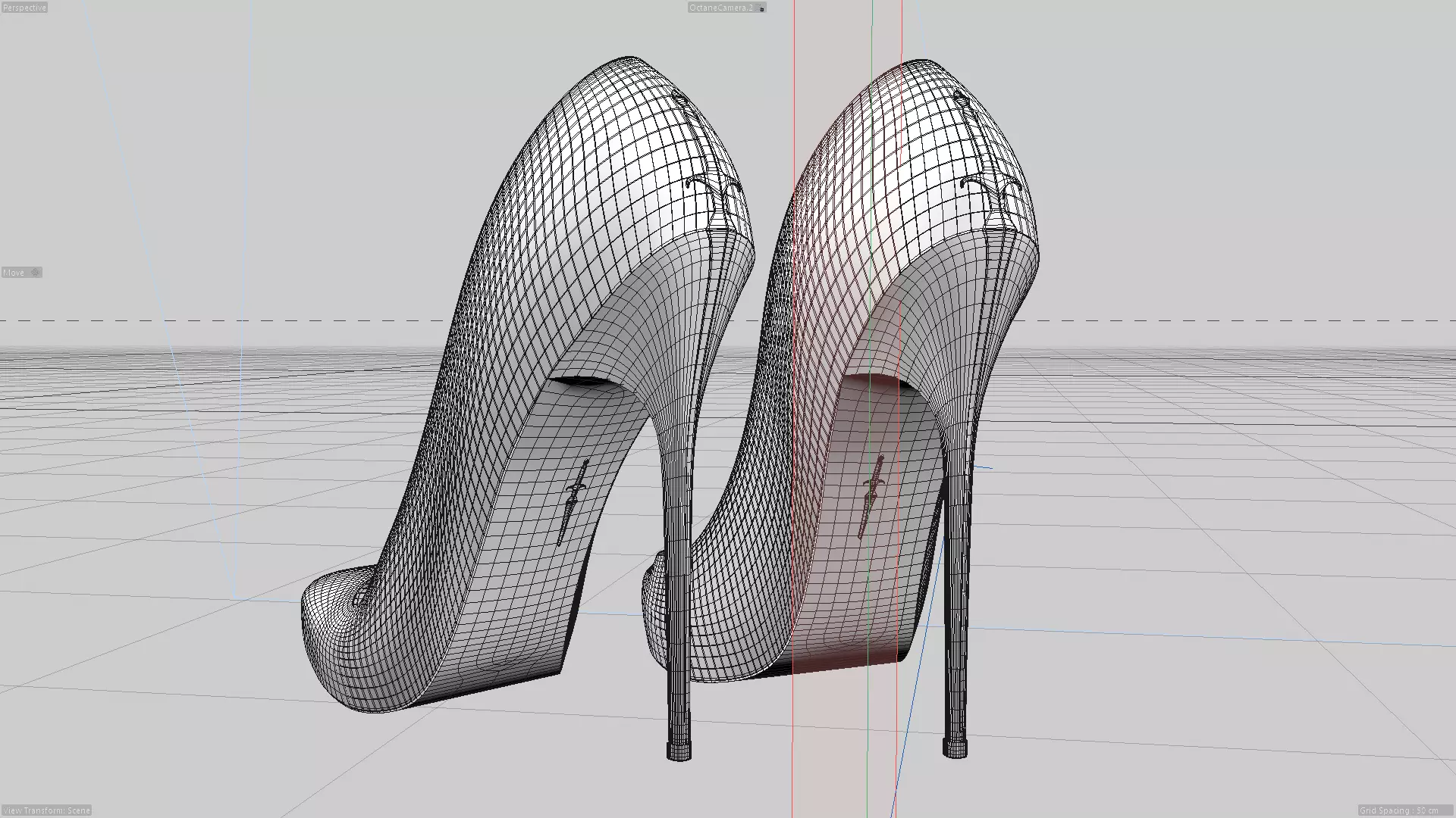 Leather shoes pack Low-poly 3D model_18