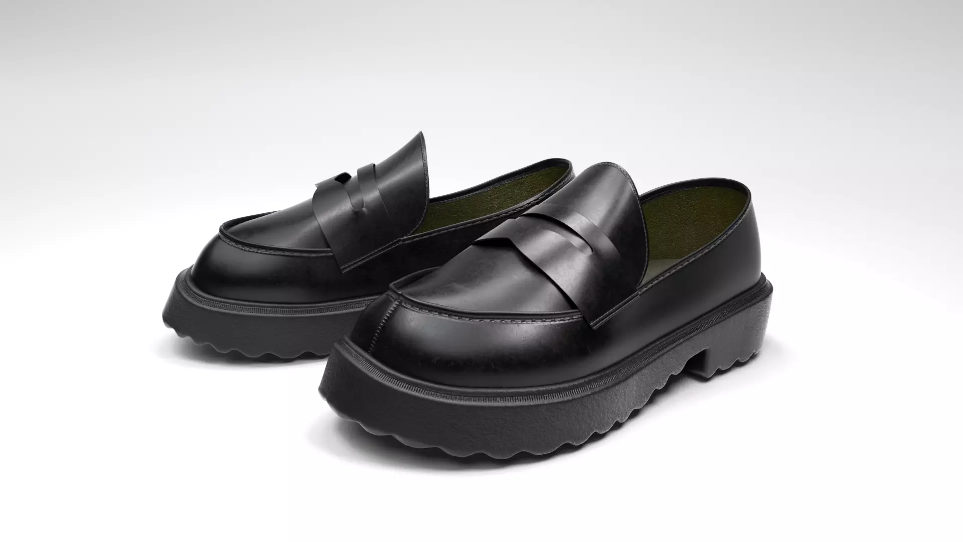 Leather shoes pack Low-poly 3D model_5