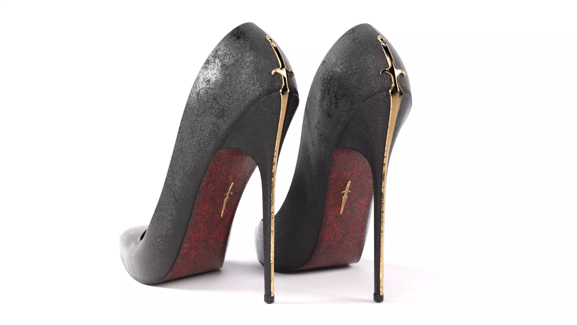 Leather shoes pack Low-poly 3D model_17