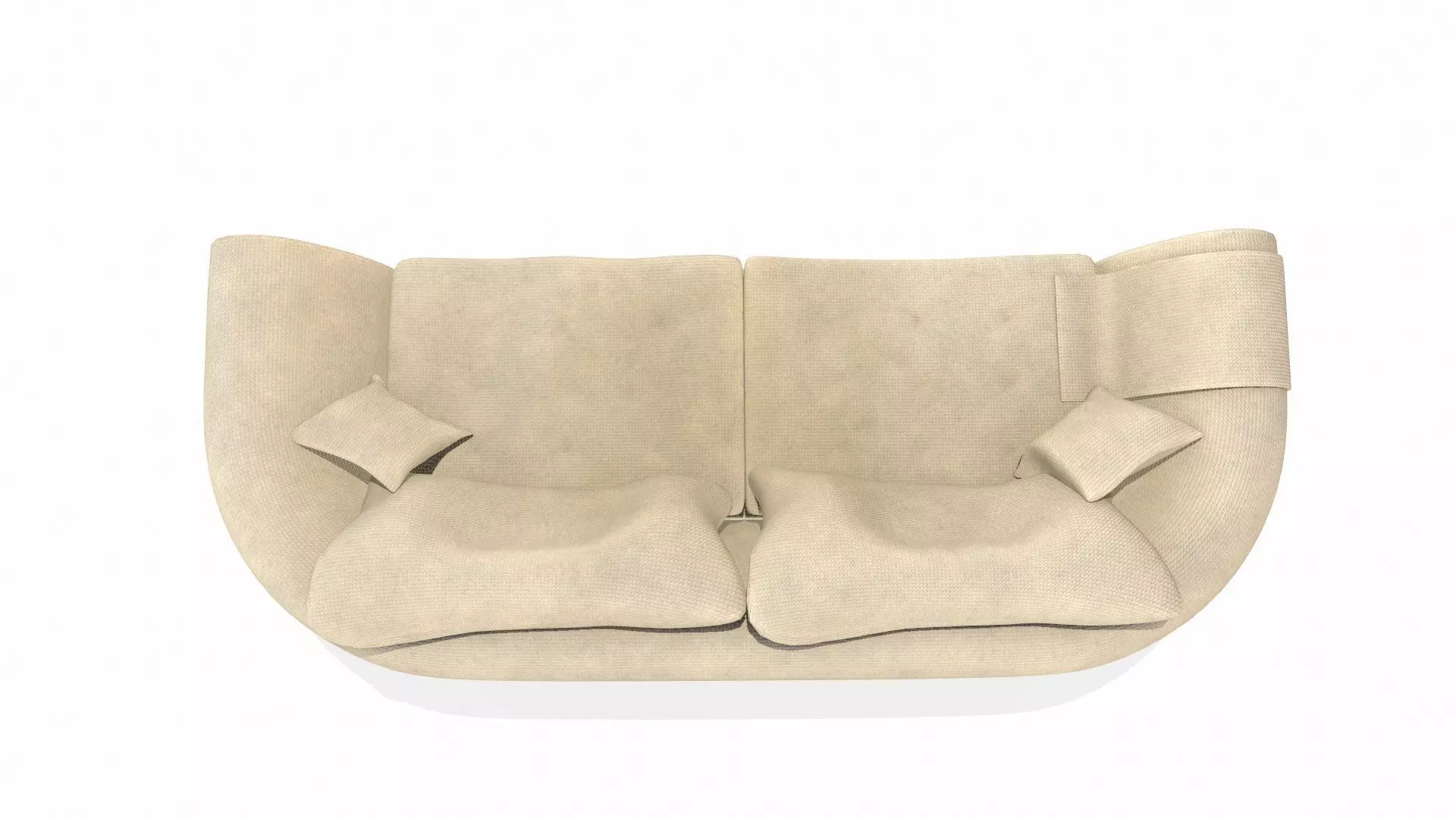 Fabric Sofa PBR Textured Low-poly 3D model_7
