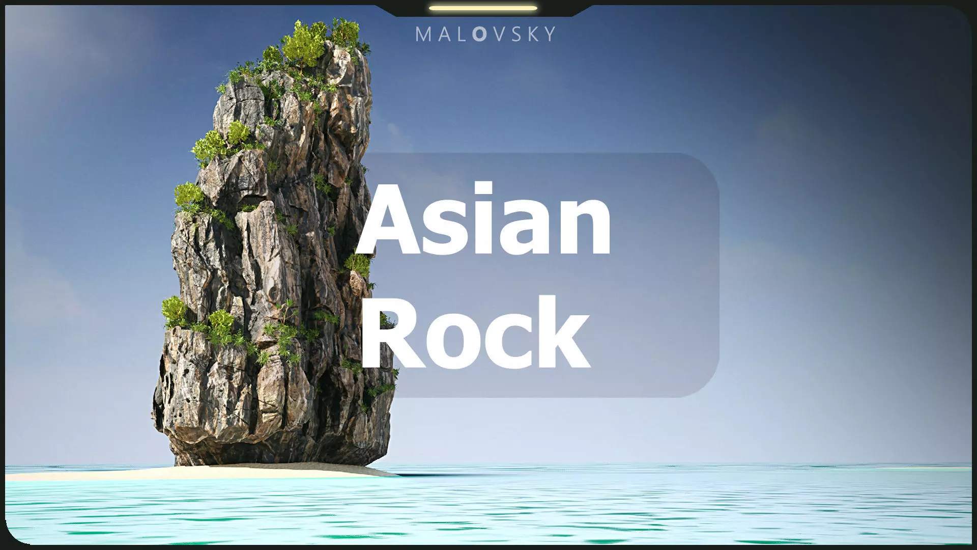 Asian Rock Low-poly 3D model
