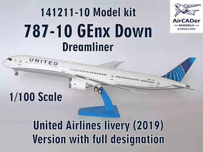 141211-10 Model kit Boeing 787-10 GEnx Down