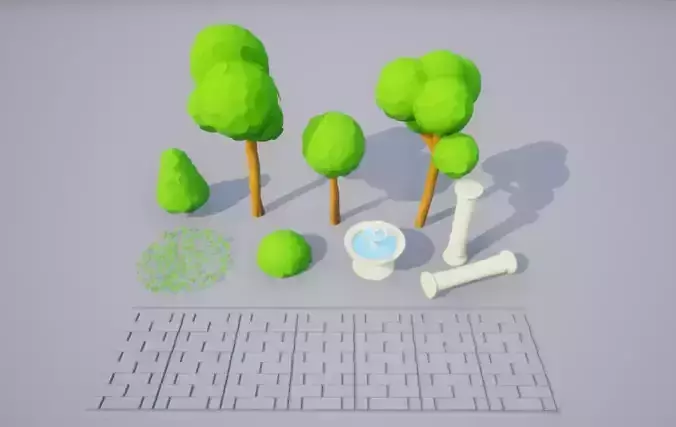 Stylized Low-Poly Game Ready Asset Pack Low-poly 3D model Stylized Low-Poly Game Ready Asset Pack Low-poly 3D model