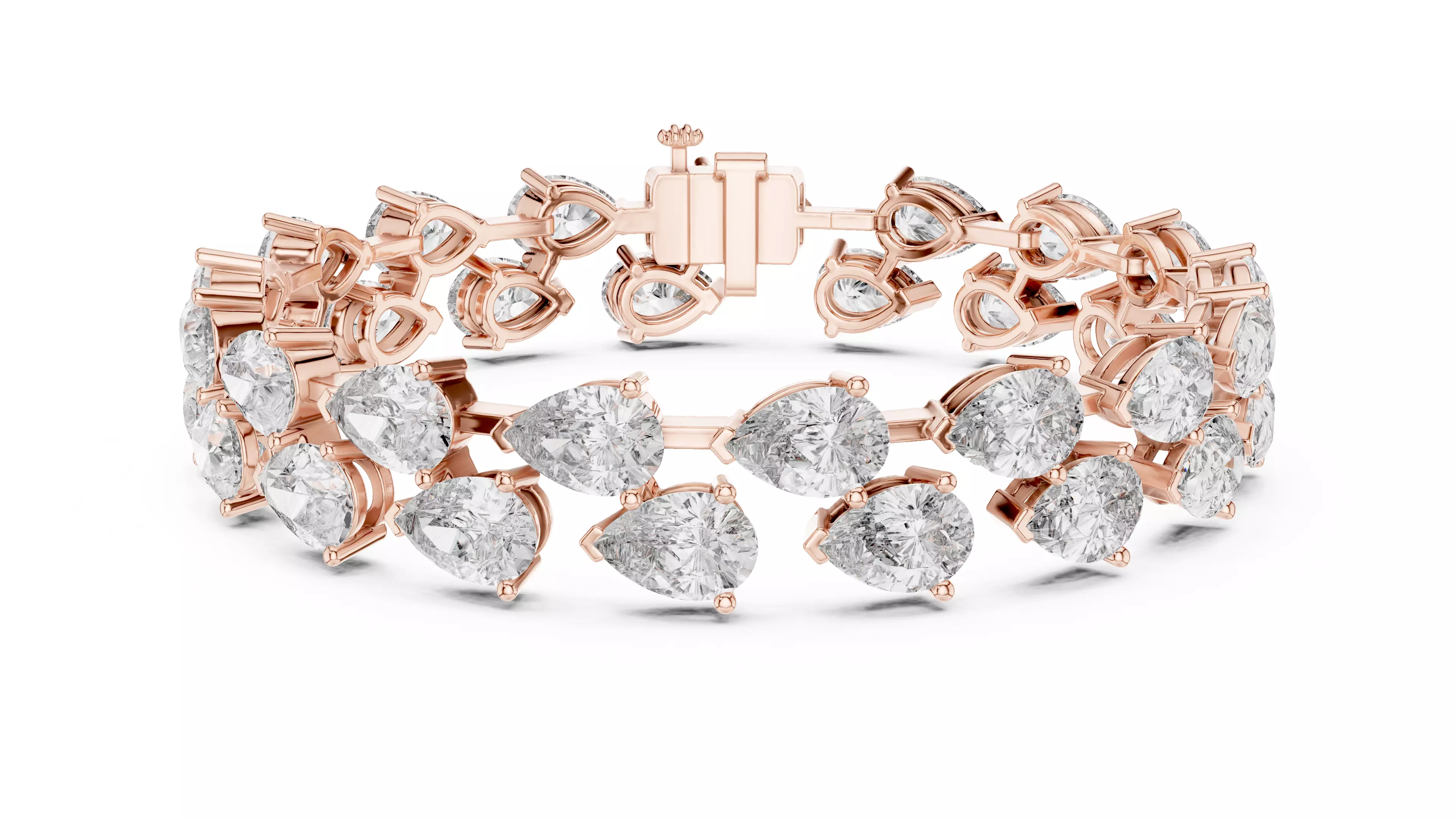 Pear Tennis Bracelet 3dm stl renders Animation video details  3D print model_0