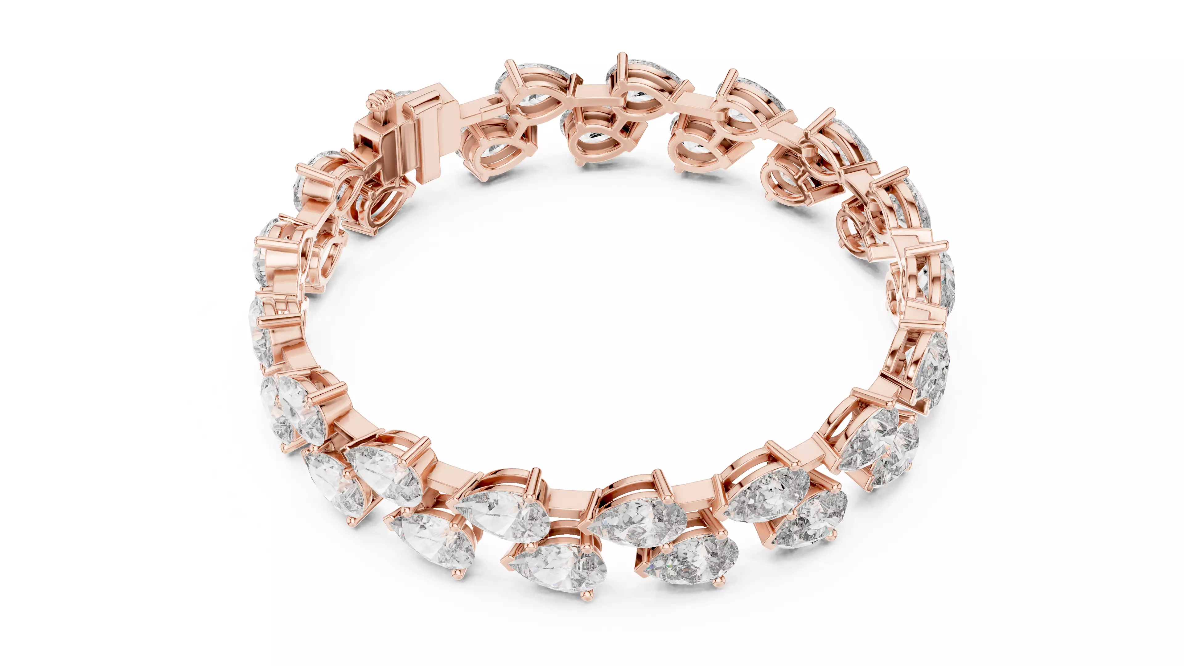 Pear Tennis Bracelet 3dm stl renders Animation video details  3D print model_2