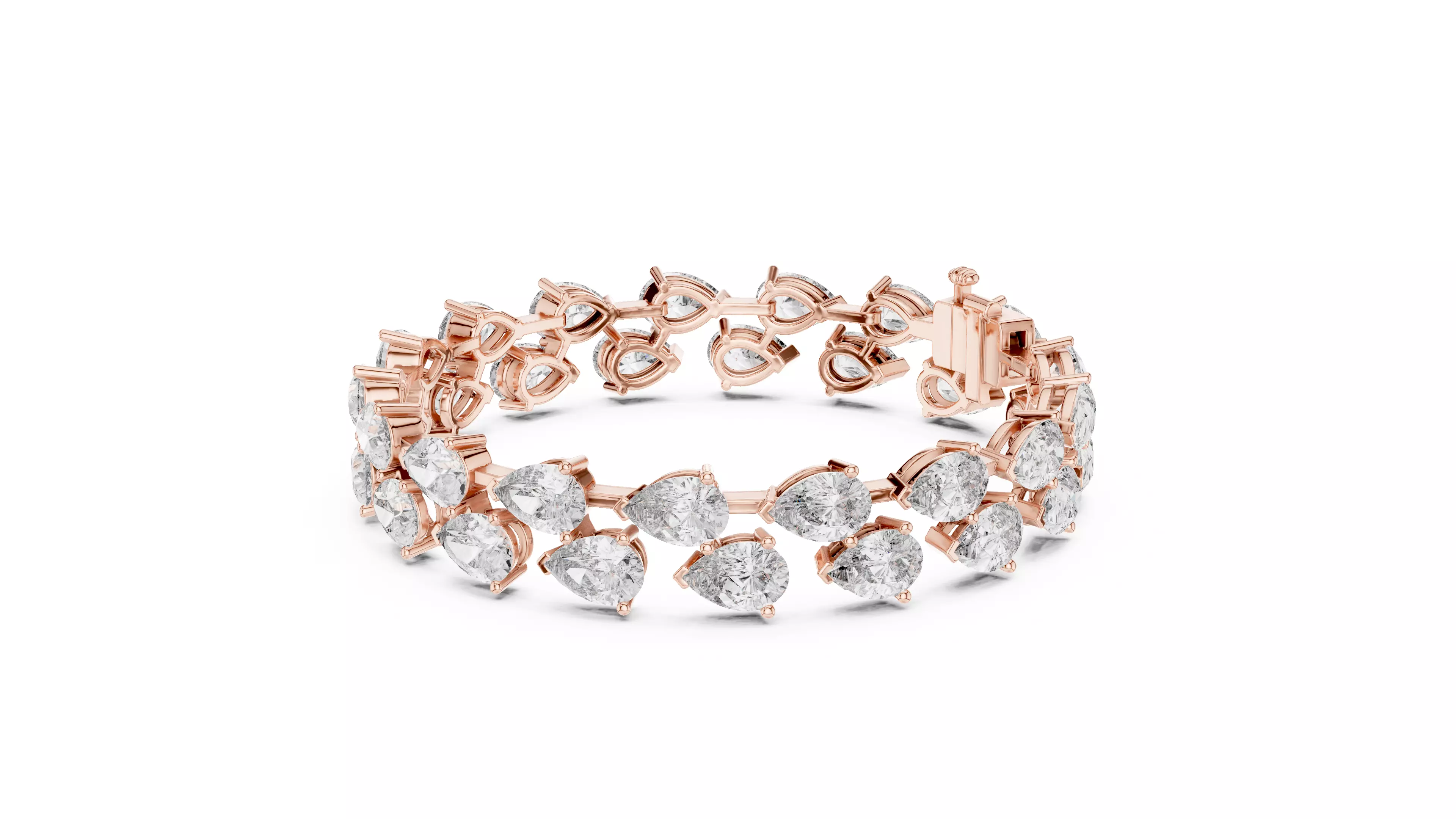 Pear Tennis Bracelet 3dm stl renders Animation video details  3D print model_1