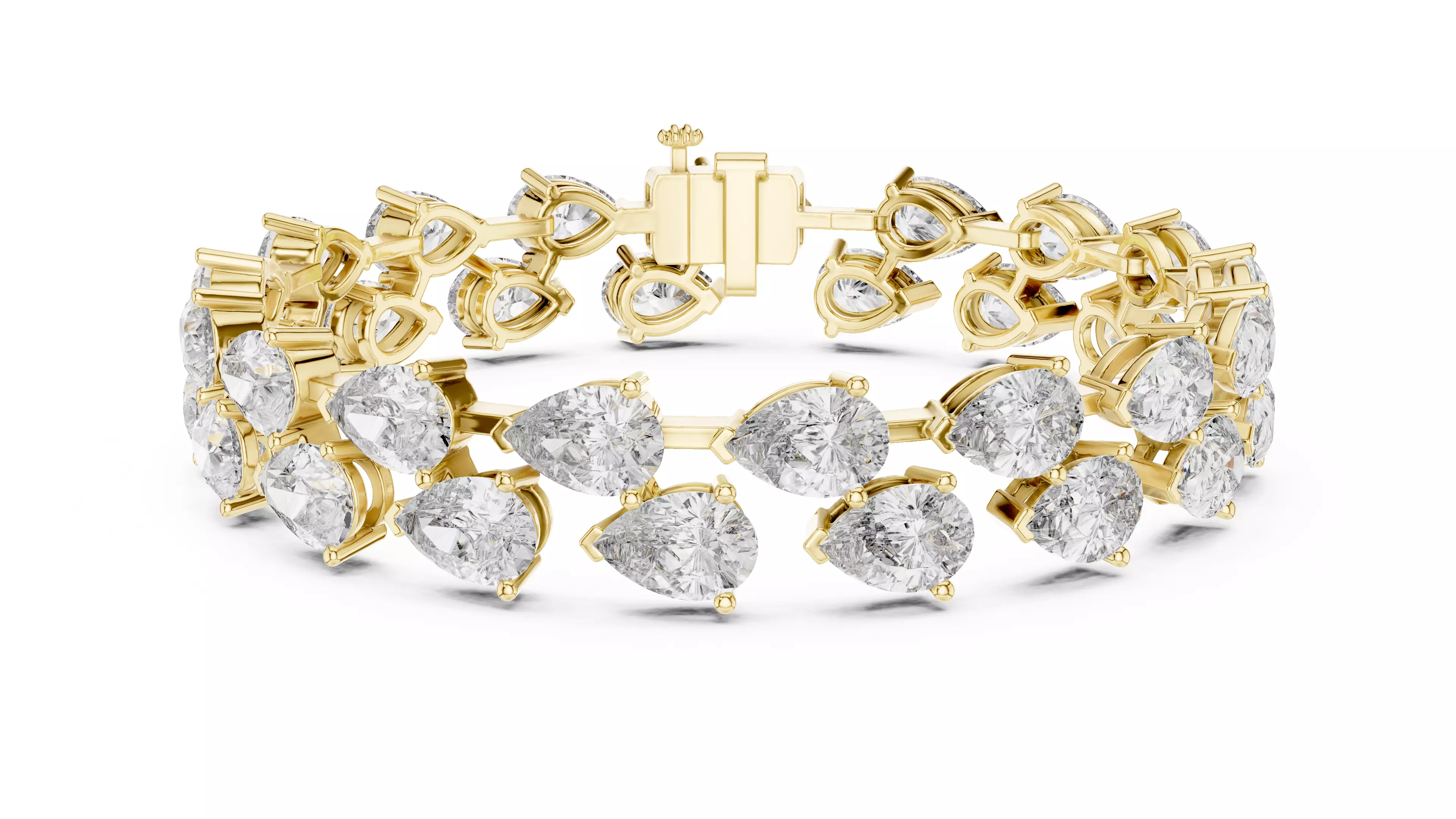 Pear Tennis Bracelet 3dm stl renders Animation video details  3D print model_11