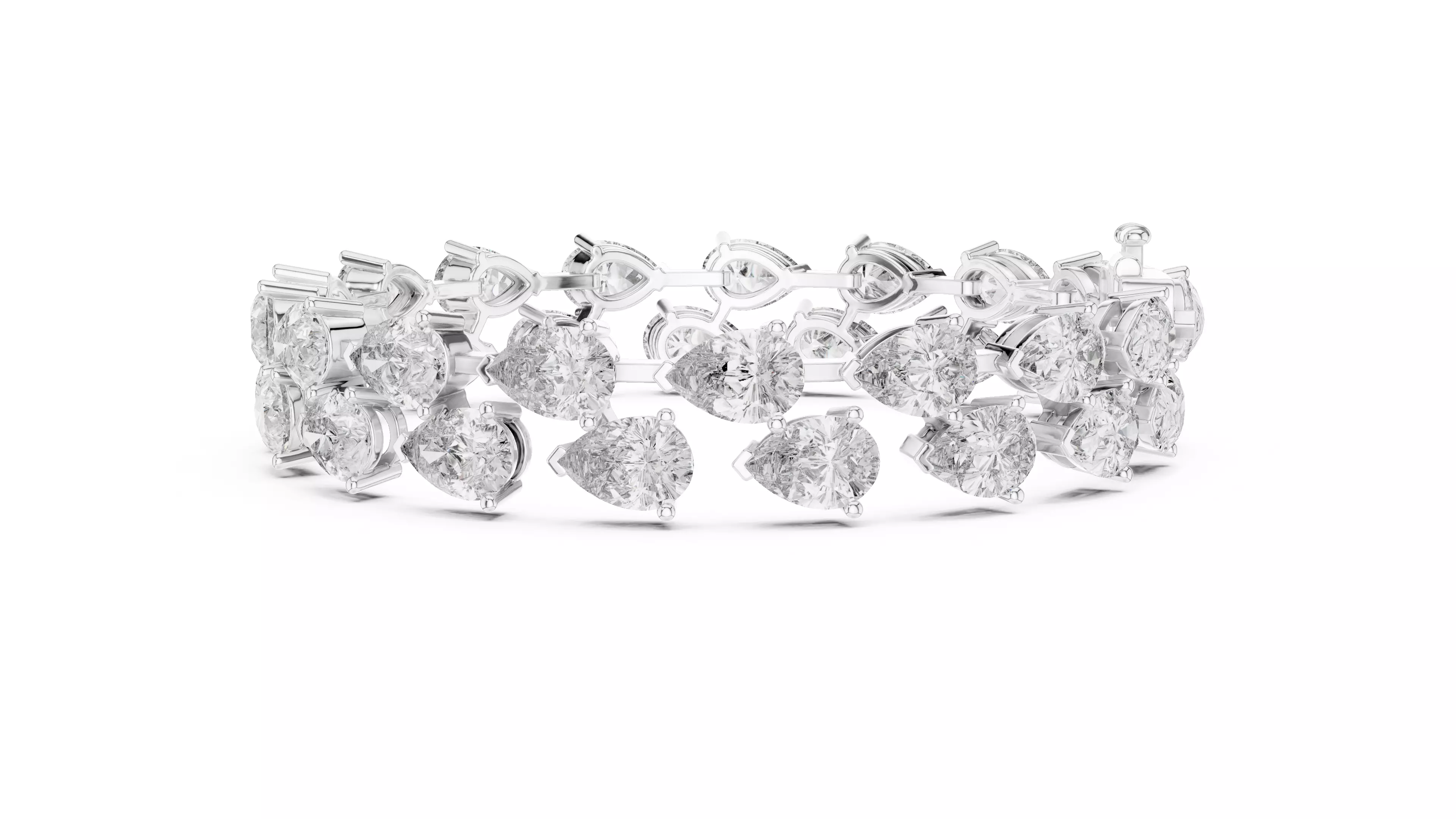 Pear Tennis Bracelet 3dm stl renders Animation video details  3D print model_6