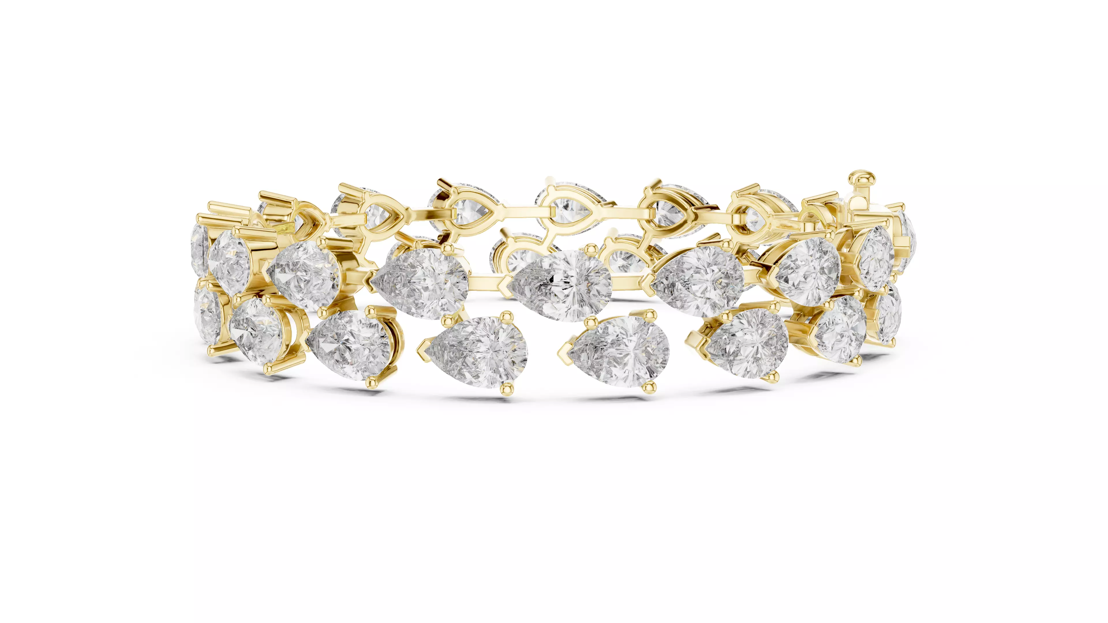 Pear Tennis Bracelet 3dm stl renders Animation video details  3D print model_10