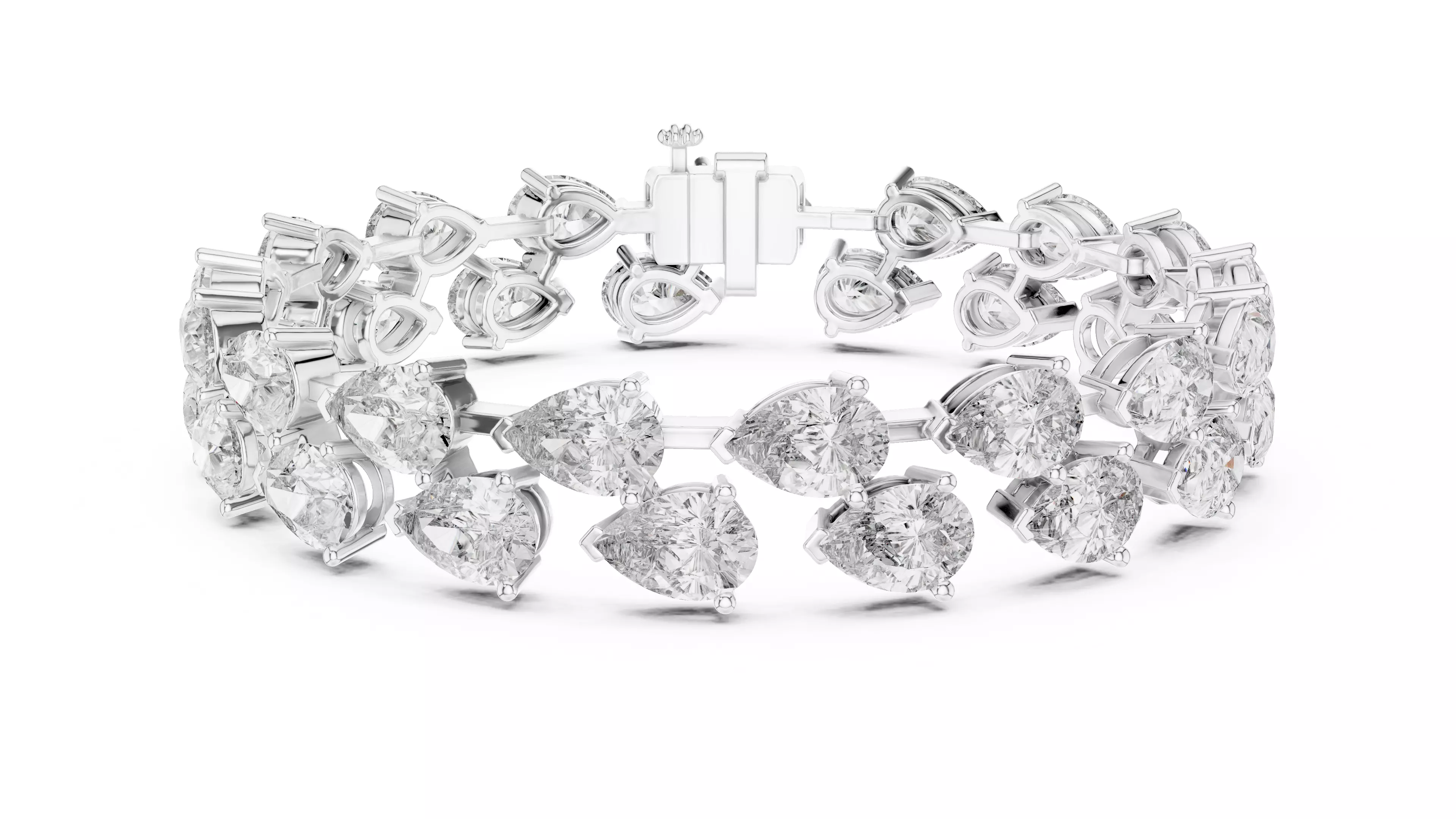 Pear Tennis Bracelet 3dm stl renders Animation video details  3D print model_7