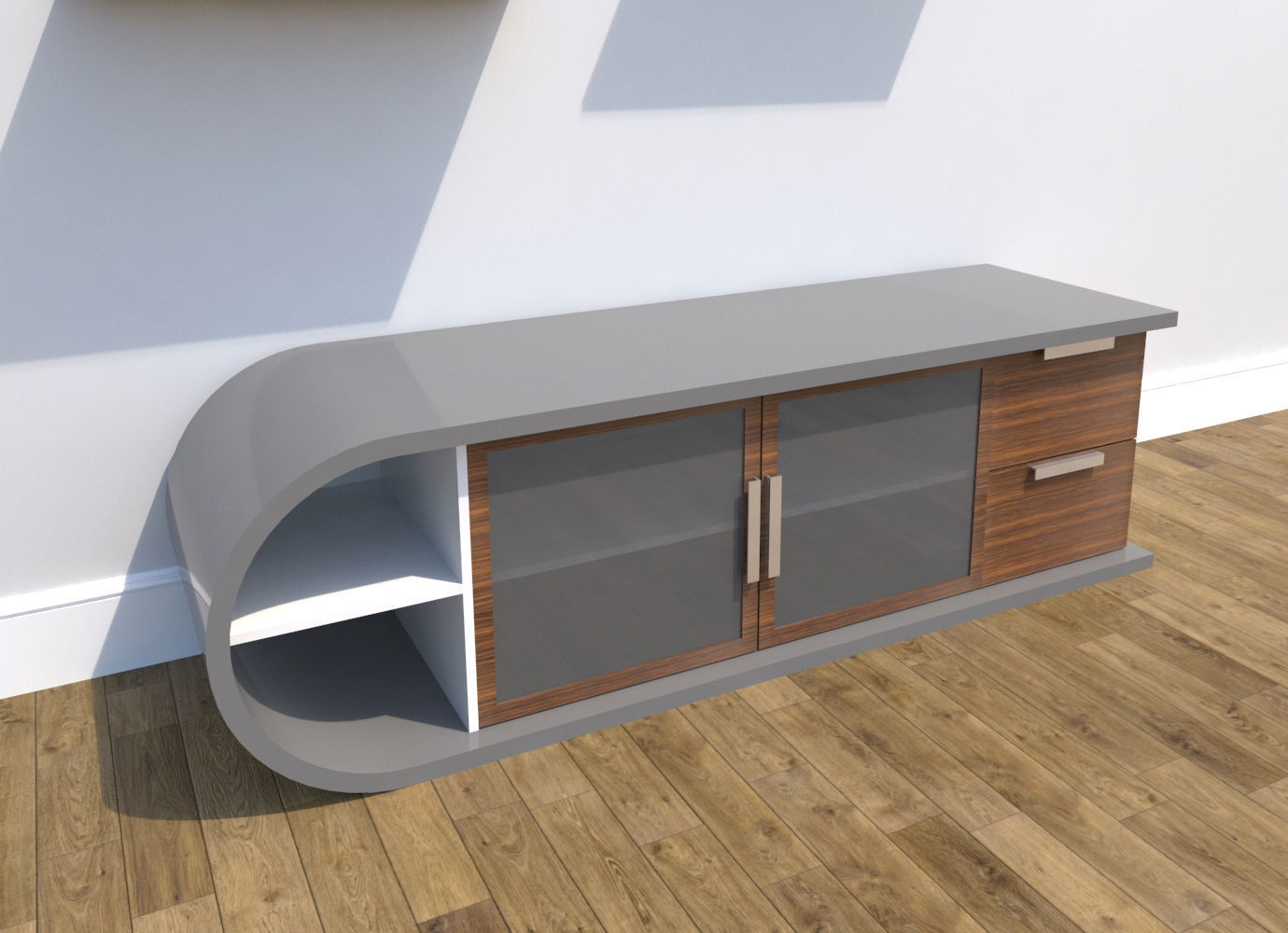TV Stand 3D model_1