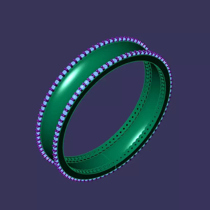 Couple ring 3D print model_1