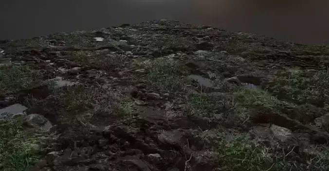 Realistic Grass Mud Puddles