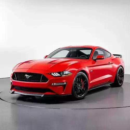  Red Ford Mustang GT